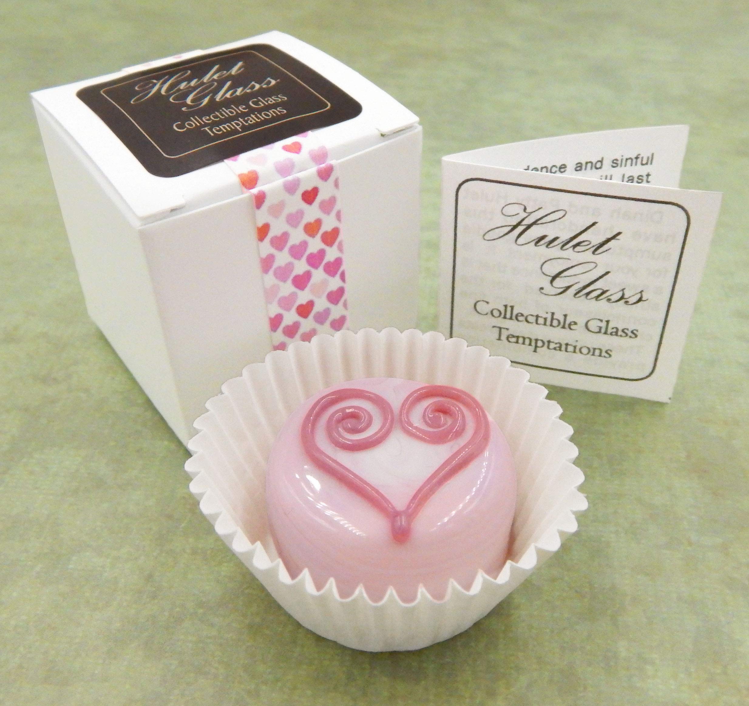Collectible Glass Curly Heart Chocolate Box - Elegant Home Decor Gift with Strawberry & Raspberry Design | Perfect for Valentine's Day, Anniversary, Wedding Favors & Table Centerpiece Decoration