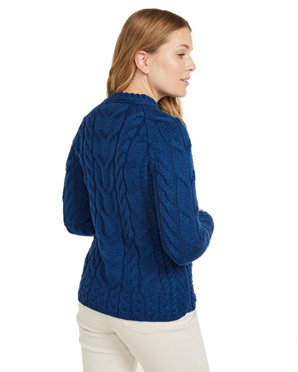 Aran Women's Listowel Cable Knit Sweater - Cozy Irish Wool Pullover for Fall & Winter Fashion | Perfect for Casual Outings & Holiday Gatherings