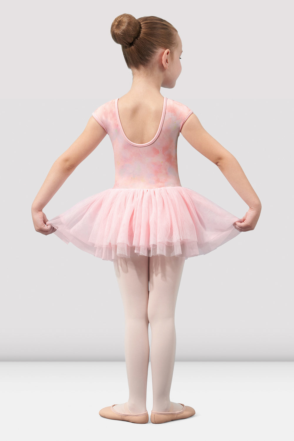 Mirella Girls Watercolor Cap Sleeve Tutu Dress - Perfect for Birthday Parties, Photo Shoots & Special Occasions