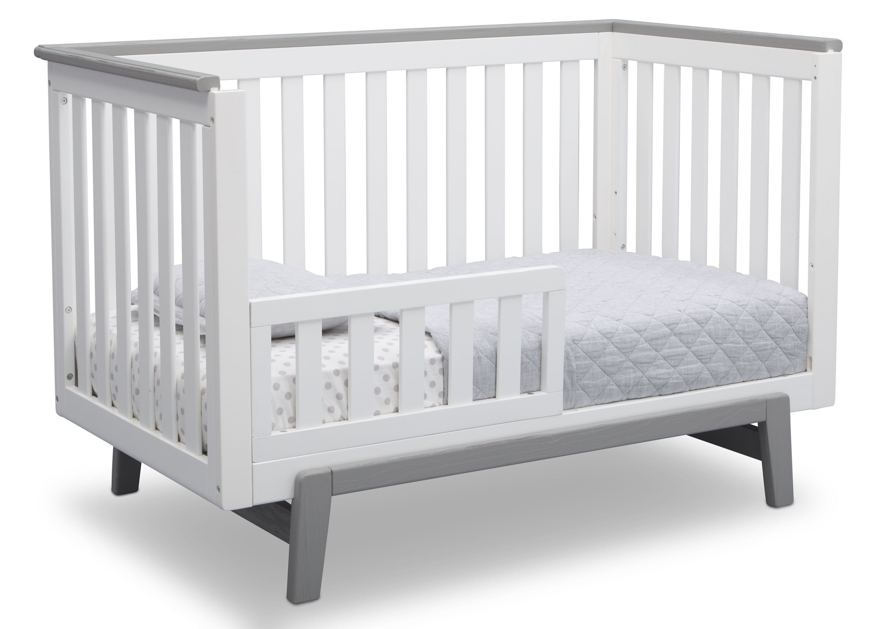 Providence Classic 4-in-1 Convertible Baby Crib - White Nursery Furniture for Newborn to Toddler Bed | Perfect for Modern Nursery, Bedroom & Daycare