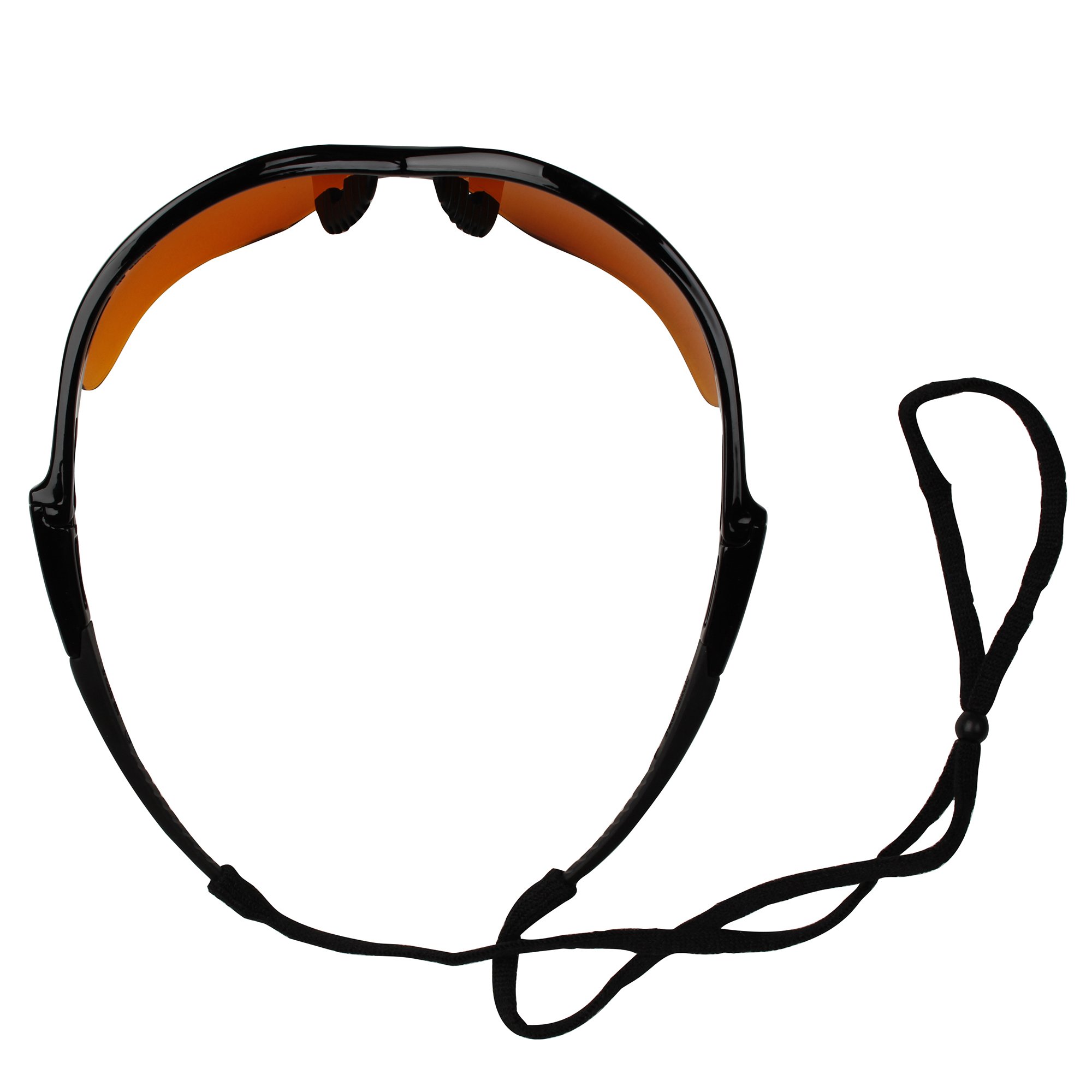 KLEENGUARD Nemesis CSA Certified Safety Glasses (20384) - Copper Blue Shield Lens with Black Frame - 12 Pairs/Case - Ideal for Construction, Woodworking & Industrial Work