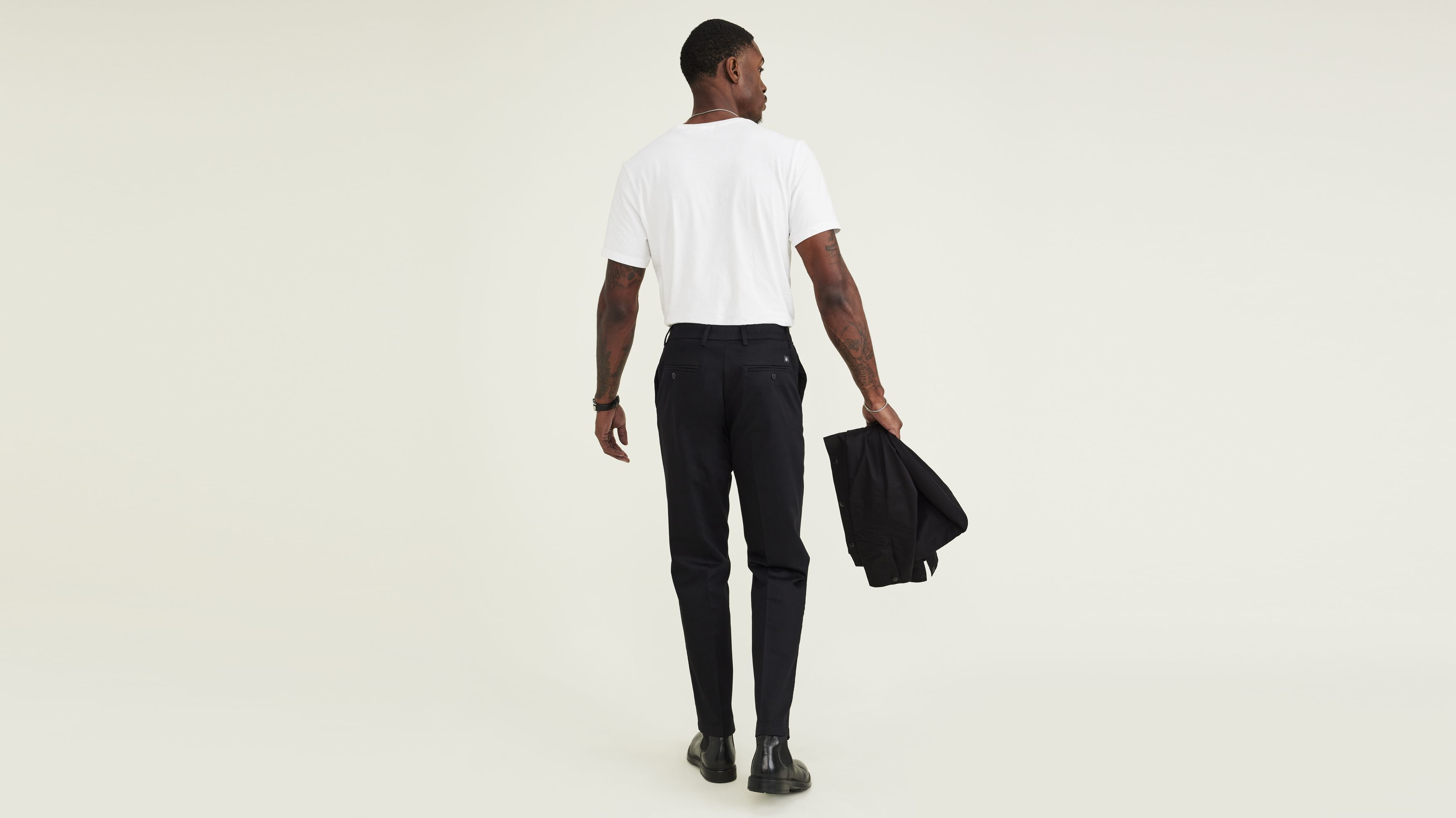 Signature Iron-Free Khakis for Men - Straight Fit with Stain Defender® Technology (Big & Tall Sizes) - Perfect for Office, Business Casual & Everyday Wear