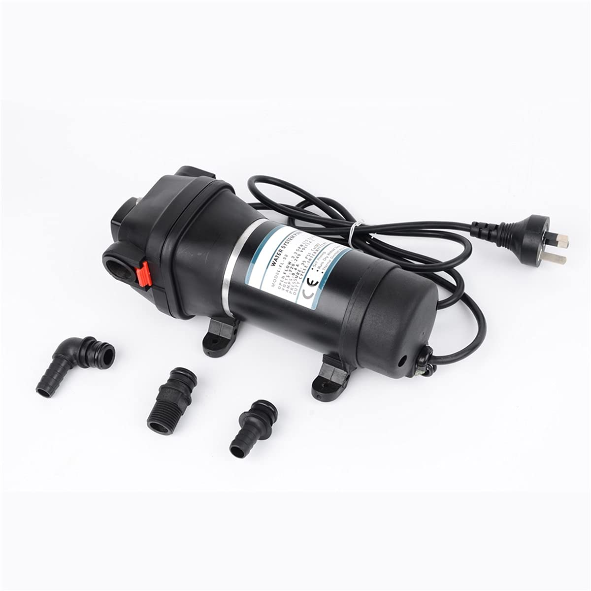 ZDBH FL-32 Mini Electric Diaphragm Bilge Pump for Boats - 20m Lift, Large Flow Automatic Pressure Switch Water Transfer Pump (220V) - Ideal for Marine Use, RV Water Systems & Household Liquid Transfer