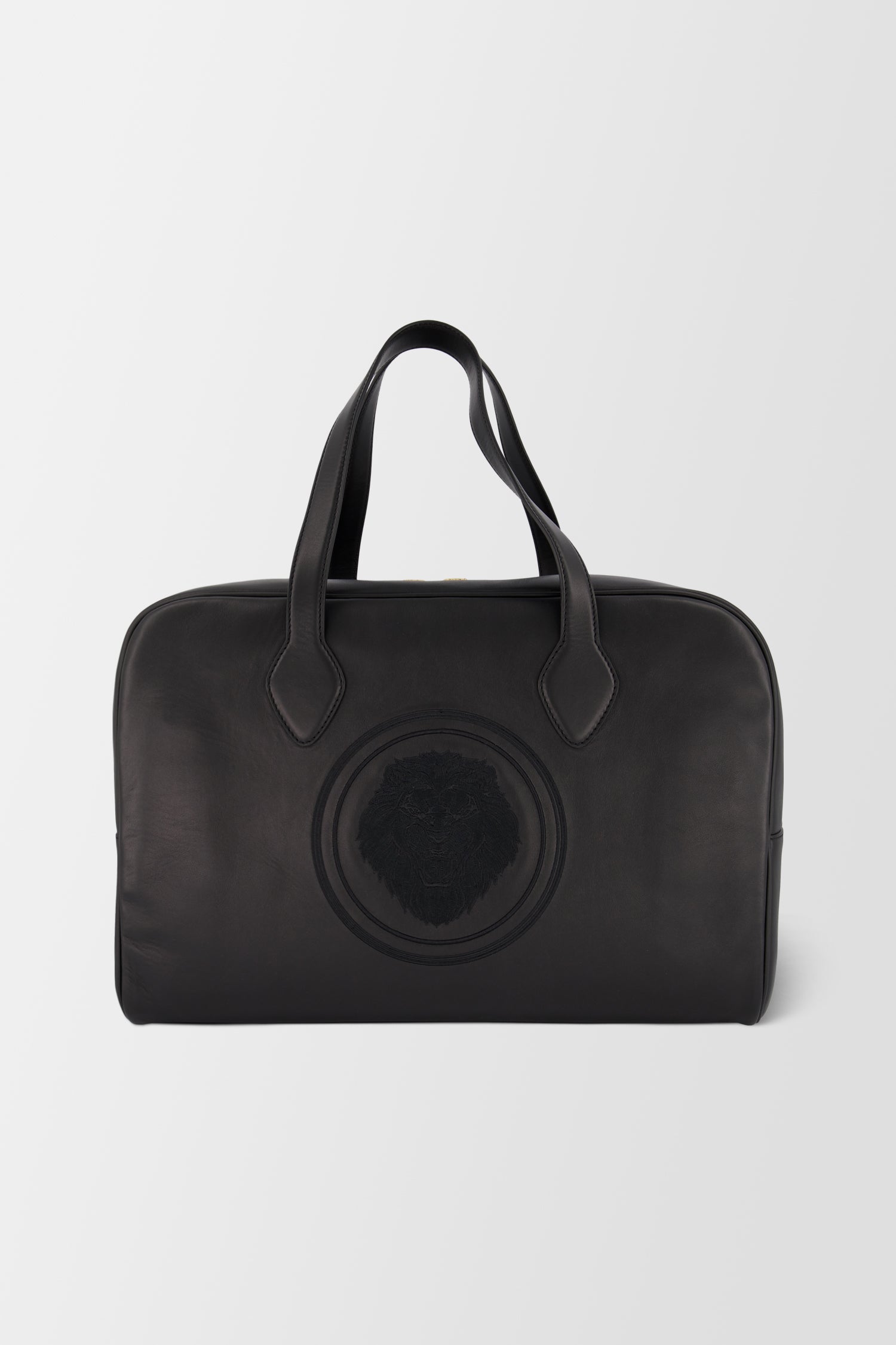 Luxury Black & Gold Lion Print Travel Bag for Men - Stylish Carry-On Duffel for Business Trips & Weekend Getaways