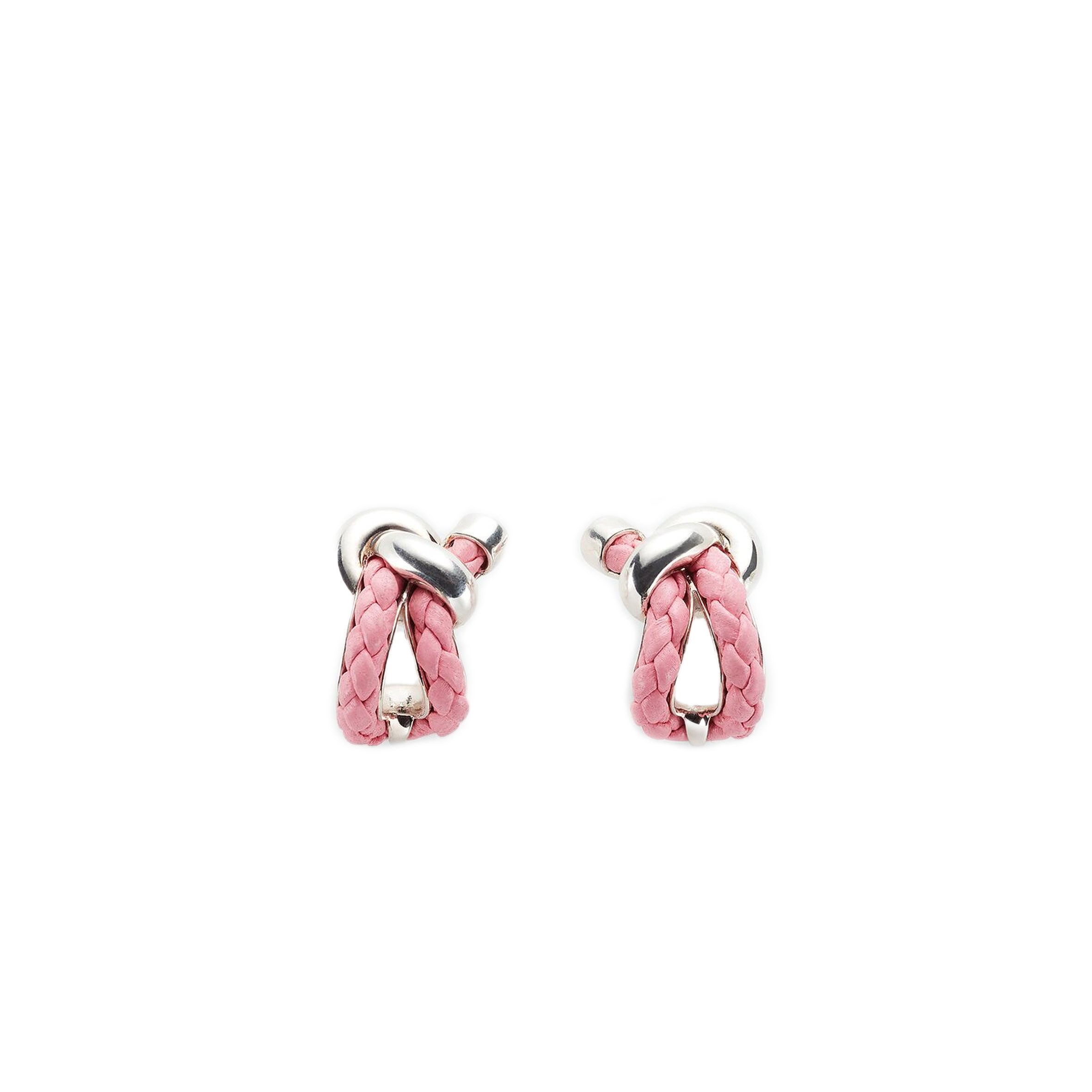 Elegant Silver Nappa Leather Earrings with Ribbon Design - Perfect for Parties, Weddings & Everyday Wear