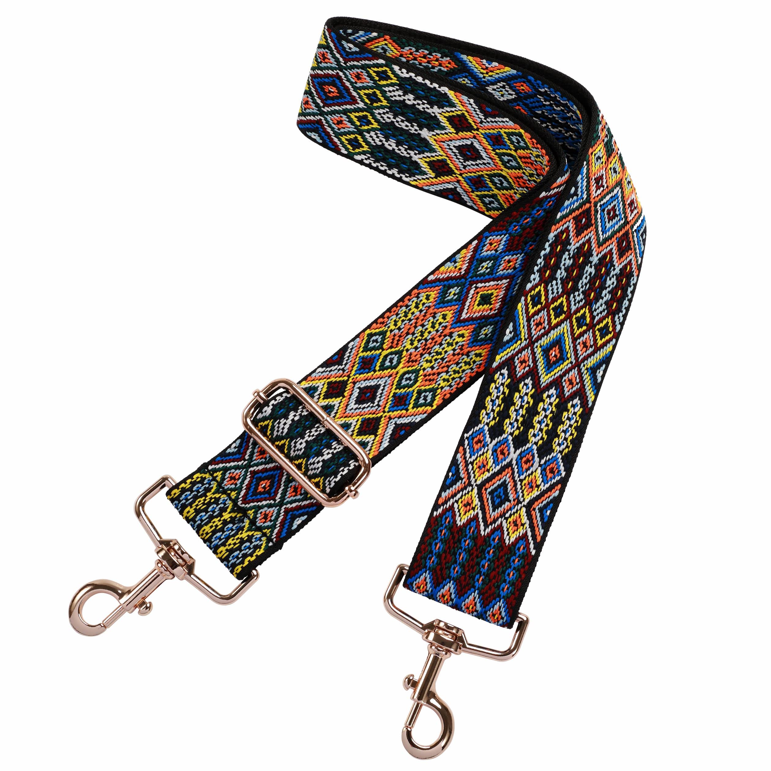 Nefelibata Adjustable Wide Shoulder Strap - Replacement Crossbody Bag Belt for Handbags, Purses & Shoulder Bags (Bohemian Style) | Perfect for Daily Use, Travel & Fashion Accessories