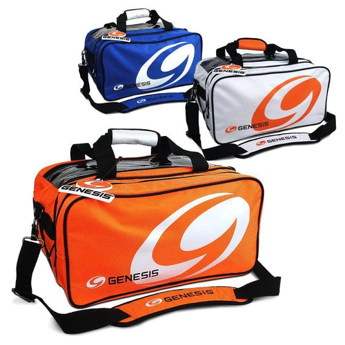 Genesis Sport 2 Ball Tote +Plus Bowling Bag - Premium Bowling Accessories for Athletes | Perfect for League Play, Tournaments & Practice Sessions