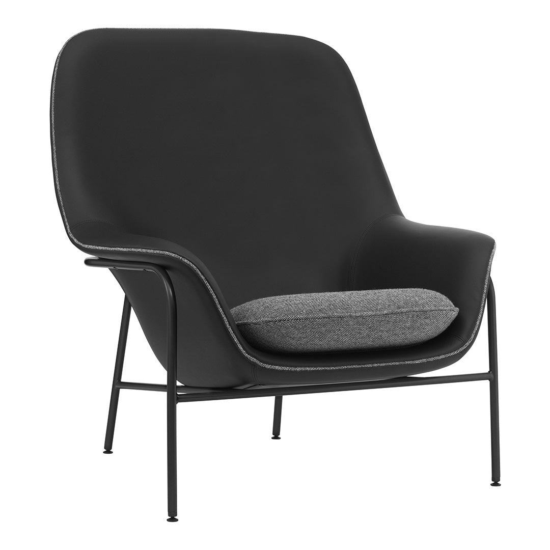 Modern Drape High Lounge Chair with Sturdy Steel Legs - Perfect for Living Room, Bedroom, or Office Relaxation