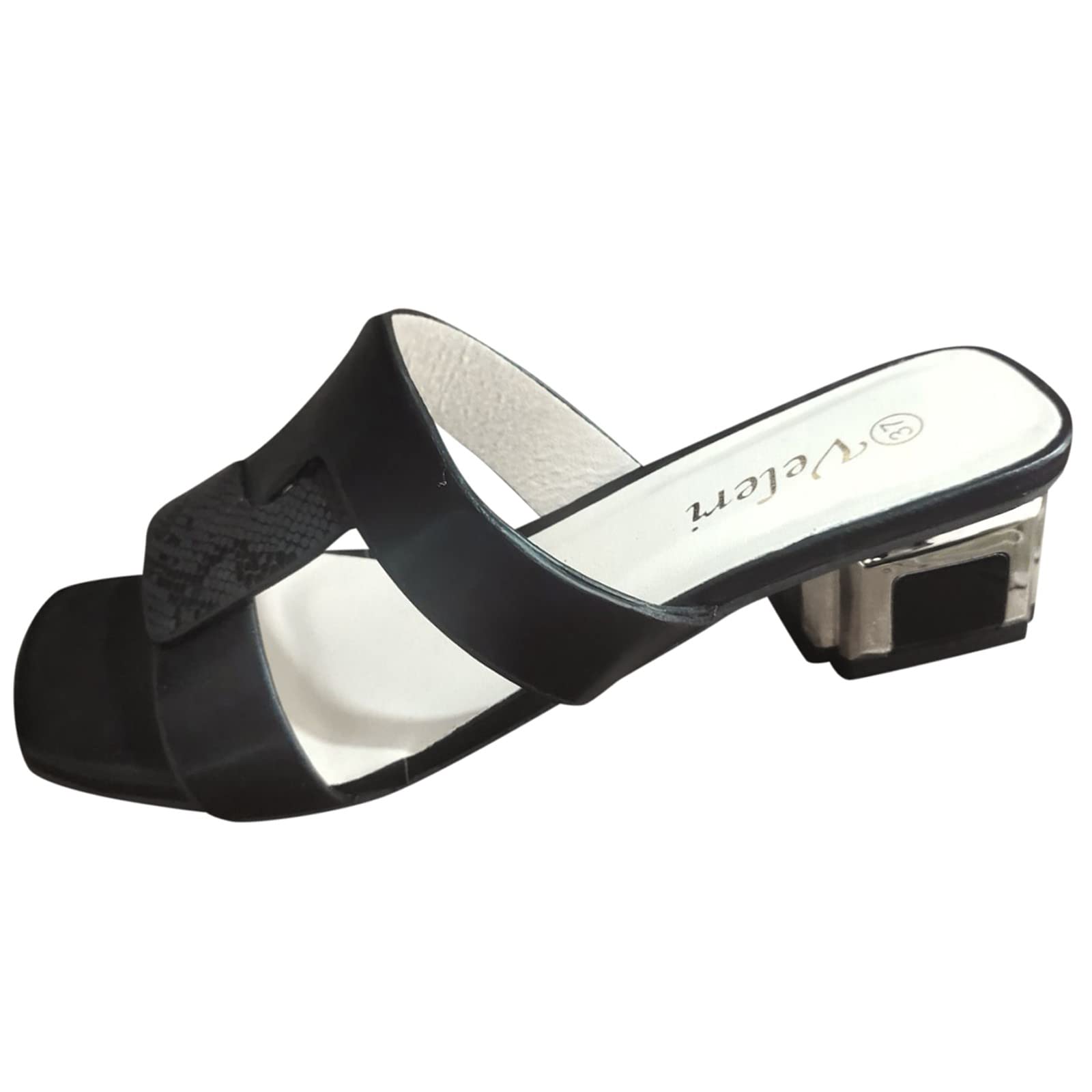 RUIY Women's Breathable Fashion Sandals - High Lace-Up Toe-Knob Casual Heels with Memory Foam - Comfortable Summer Shoes for Walking, Beach, and Outdoor Activities