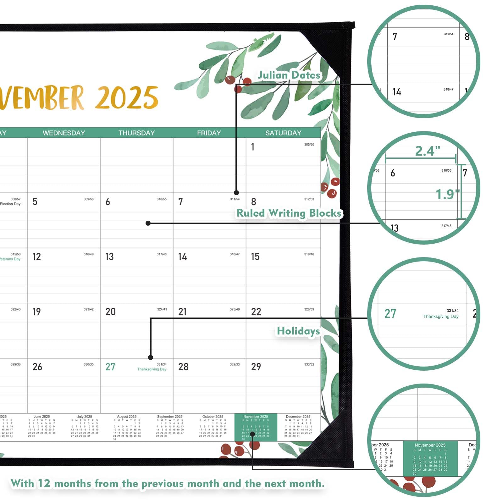 2025-2026 Large Desk Calendar - 22
