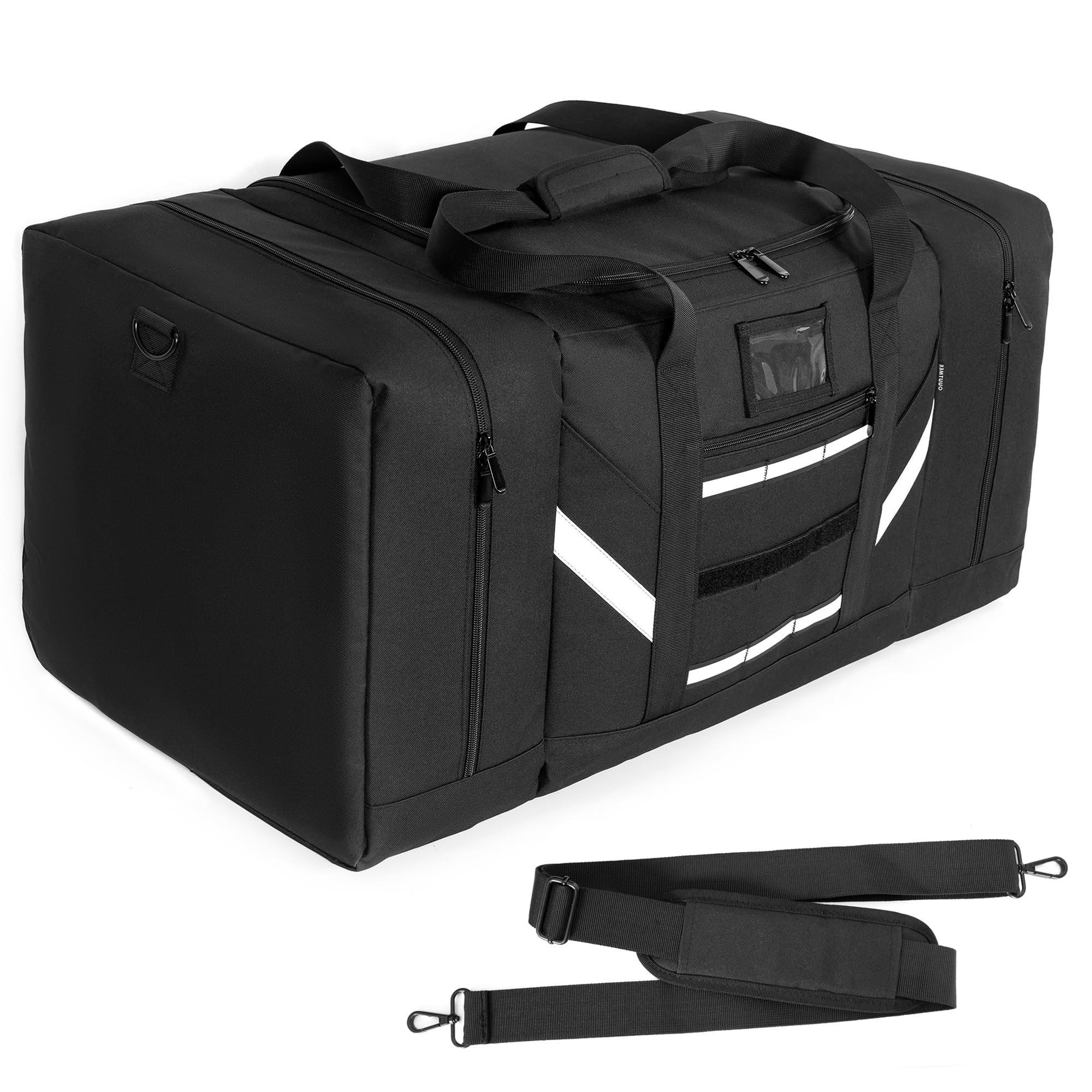 Firefighter Duffle Bag - Large Heavy-Duty Firefighter Gear Storage Bag with Adjustable Shoulder Strap | Perfect for Emergency Response, Fire Station Storage & Firefighter Training Equipment