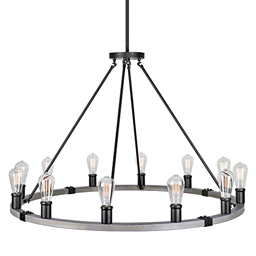 Black & Gray Oak Wood Style