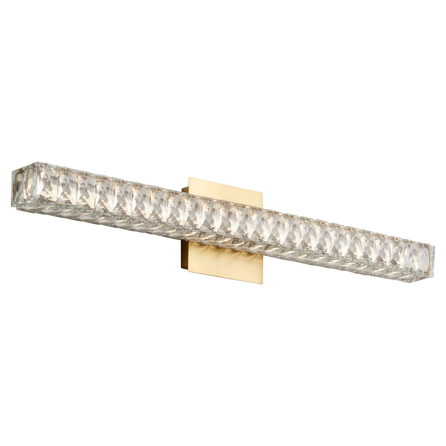 Oxygen Elan 3 574 40 Modern Vanity LED Wall Light Fixture in Aged Brass - Perfect for Bathroom, Bedroom & Dressing Room Lighting