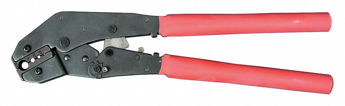 Steel Multi-Groove Hand Swaging Tool - Professional Crimping Pliers for Hydraulic Hoses, Electrical Cables & Automotive Applications