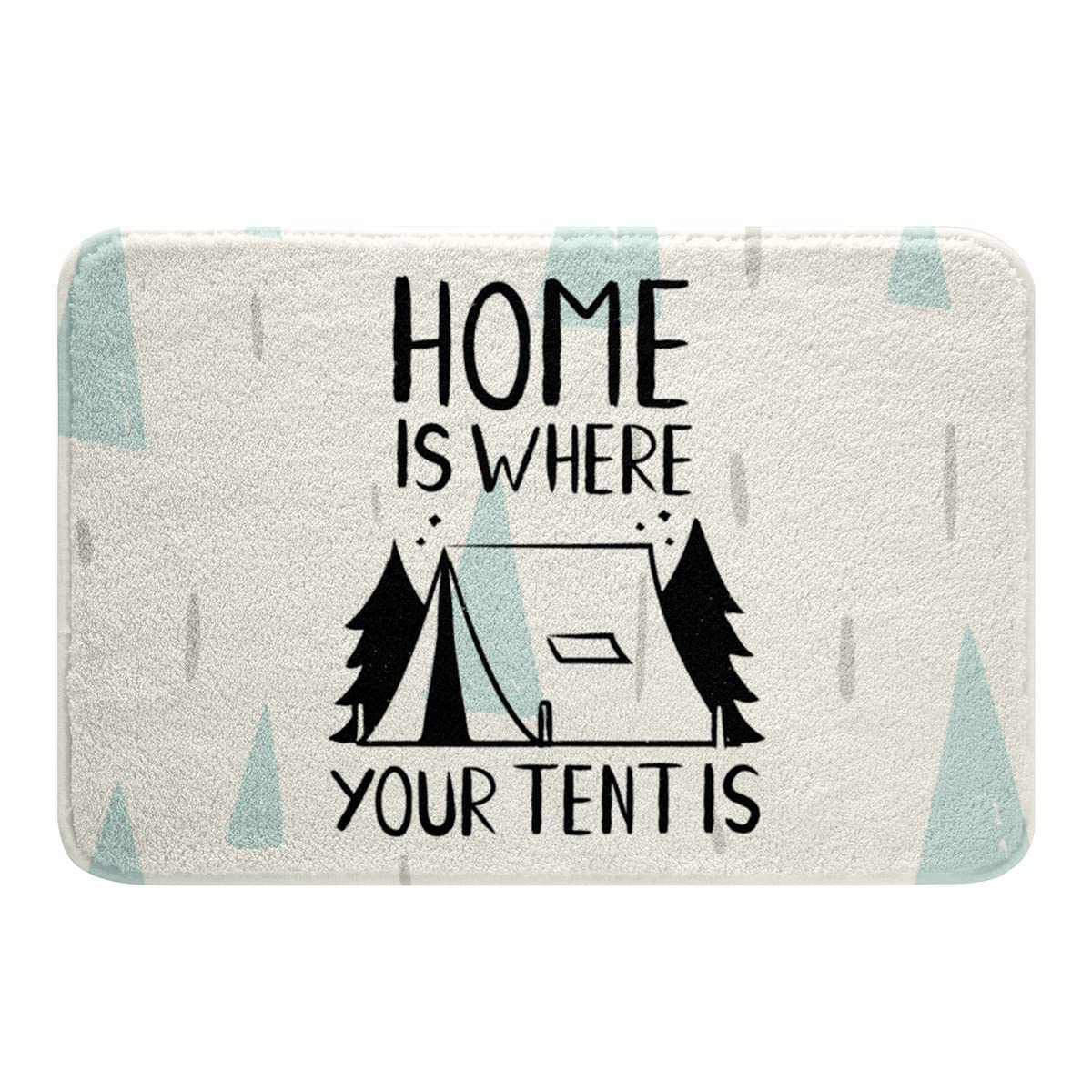 Non-Slip Water Absorbent Camping Bathroom Rugs - 16