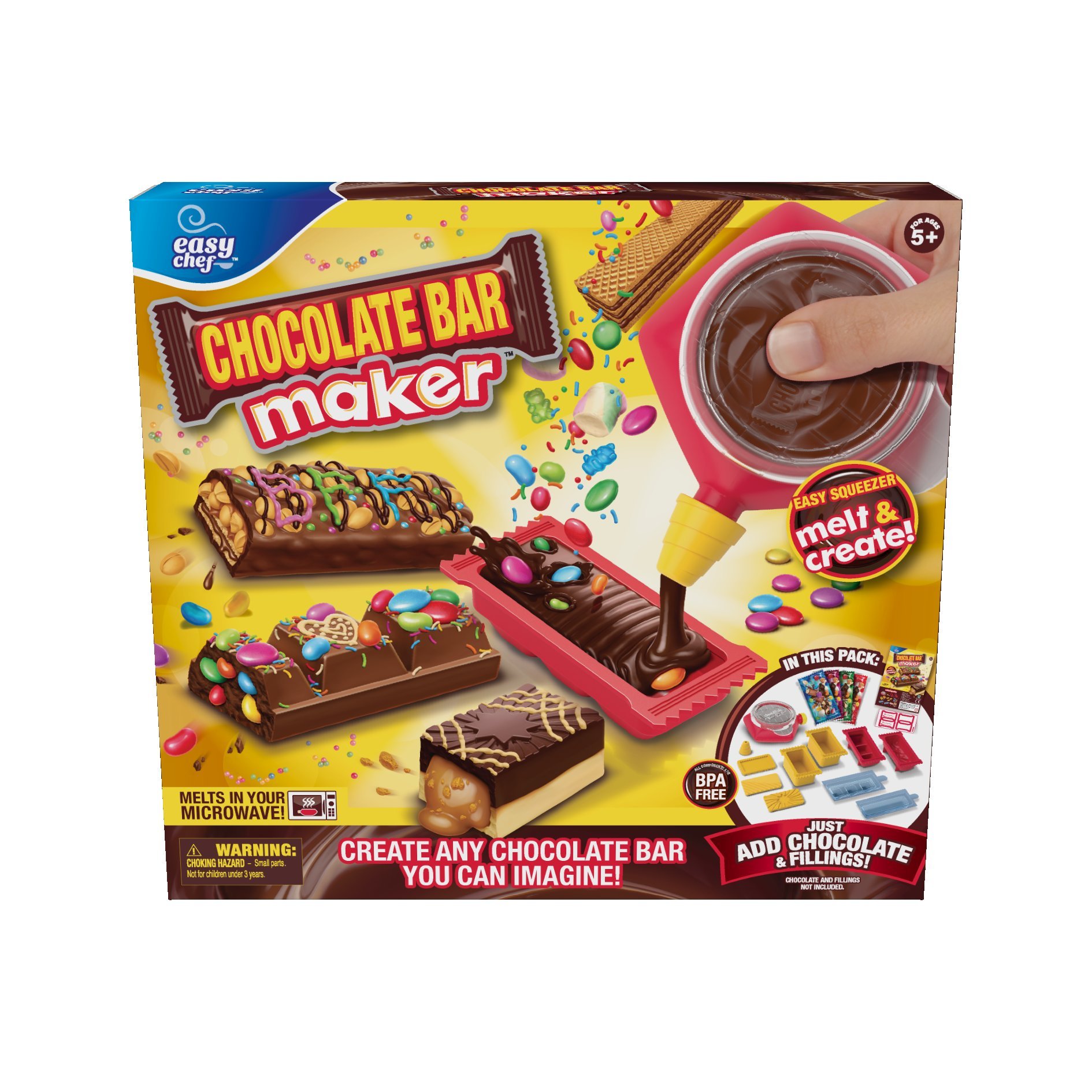 Moose Toys Chocolate Bar Maker Kit - DIY Candy Making Set for Kids & Adults - Fun & Educational Chocolate Making Activity - Perfect for Birthday Parties, Gifts & Family Bonding Time