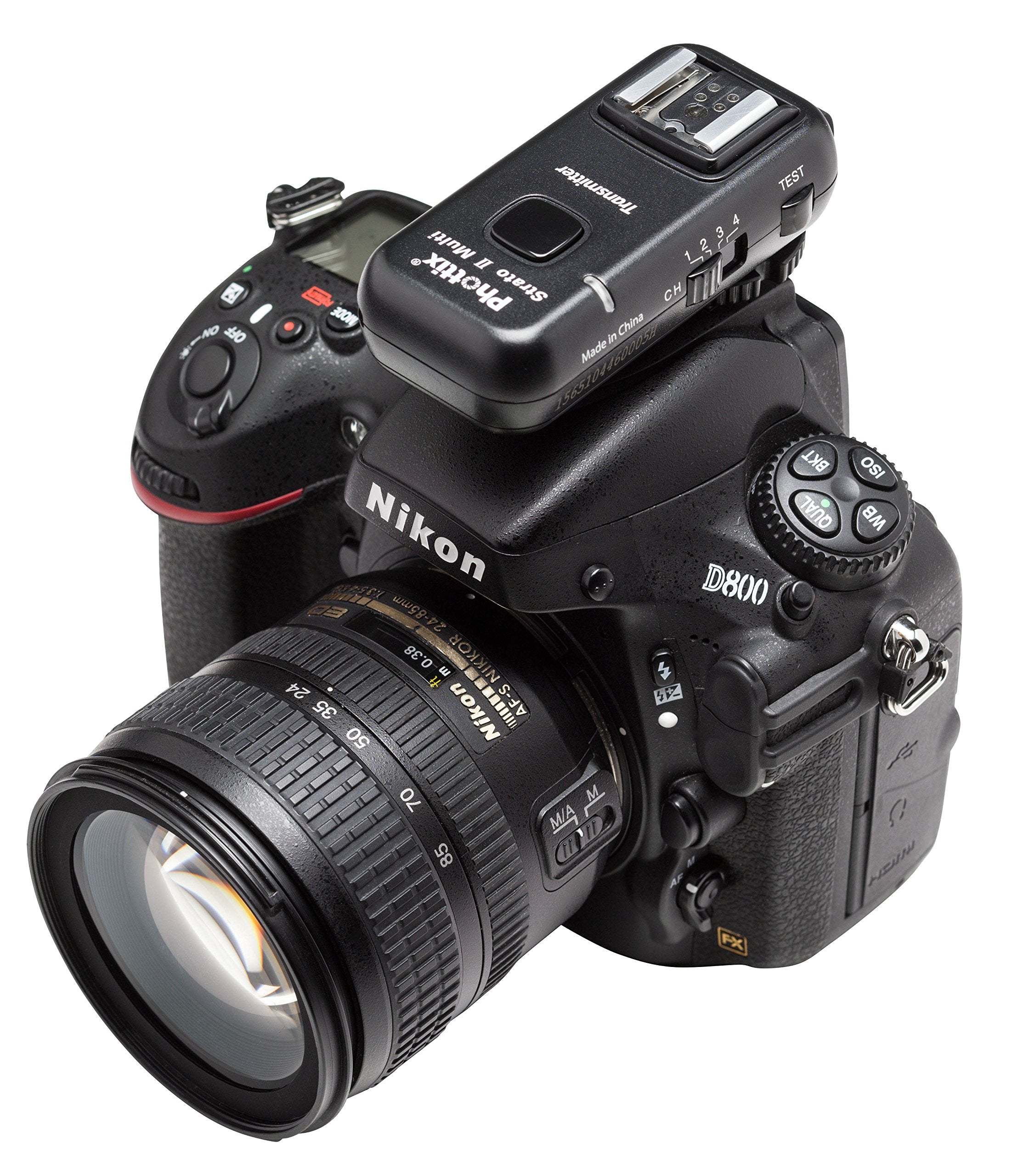 Phottix Strato II Wireless Flash Trigger Multi 5-in-1 Set for Nikon Cameras - Transmitter & Receiver (PH15653) | Perfect for Studio Photography, Wedding Shoots & Outdoor Flash Photography