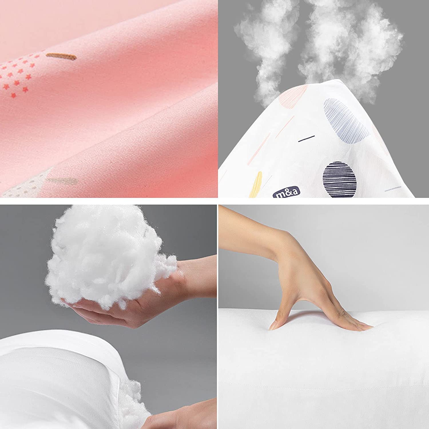 Maternity Pillow H-Shape Side Sleeping Pillow with Scientific Partition & Invisible Zipper - Full Inner Tank, Multi-Functional Design for Leg Edema Relief - Perfect for Pregnancy Comfort & Postpartum Recovery