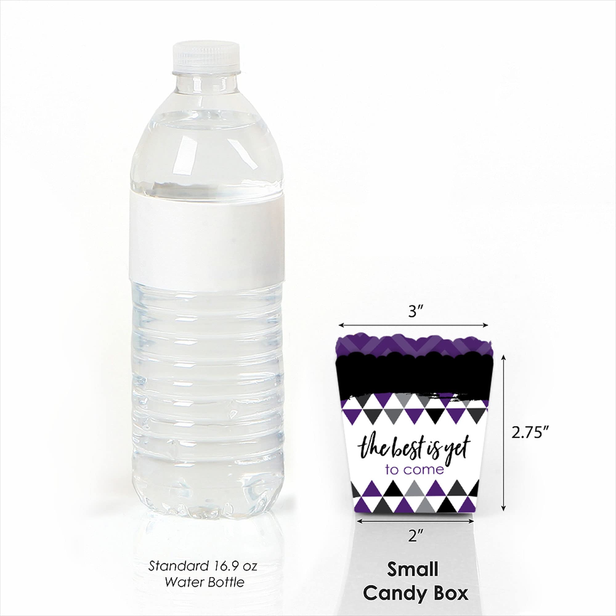 Purple Graduation Party Favor Boxes - 'Best is Yet to Come' Mini Candy Treat Boxes - Set of 12 - Perfect for Graduation Celebrations, School Events & Sweet Treat Gifts