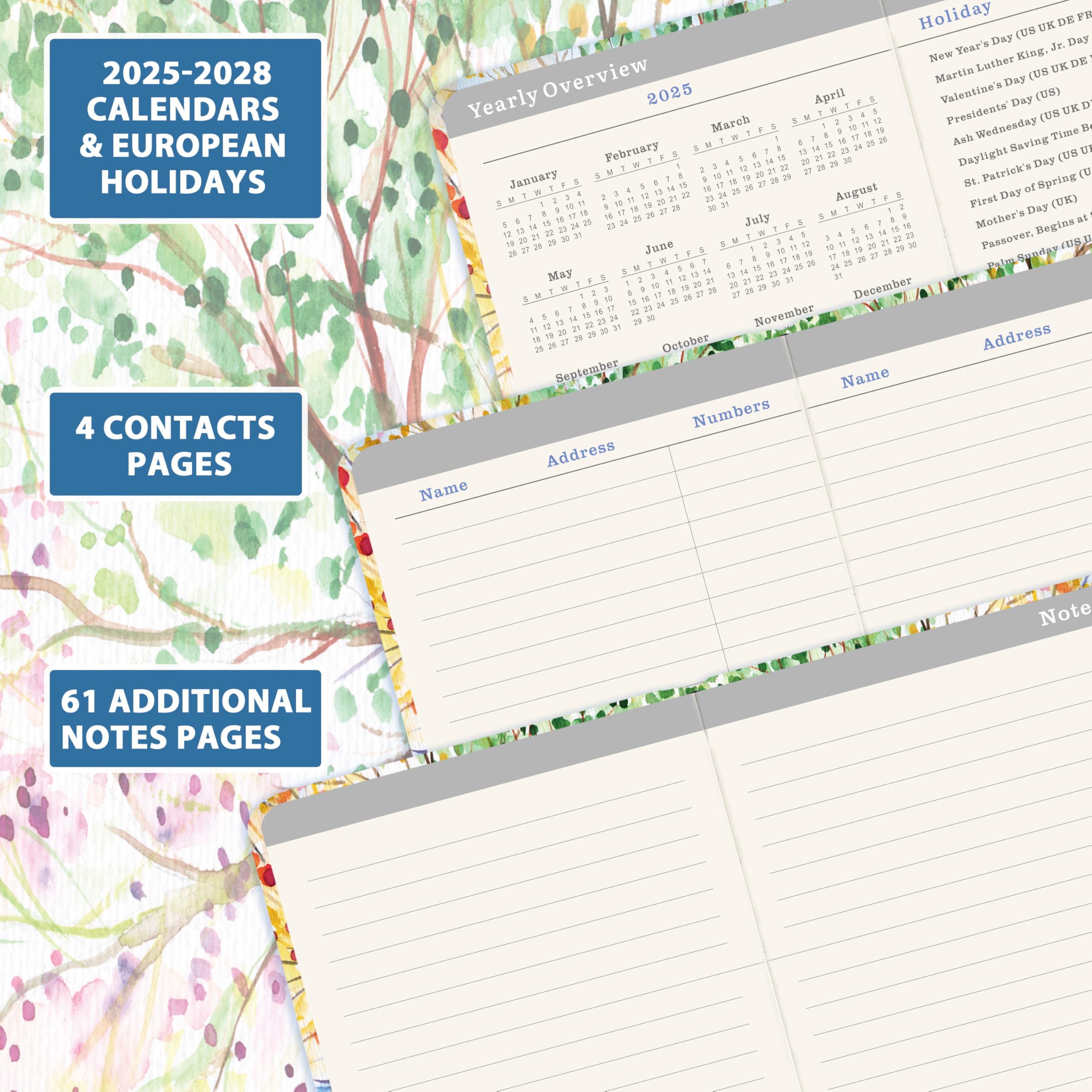 2025-2028 Pocket Calendar & Planner - 3 Year Monthly Organizer (July 2025-June 2028) | 6.3