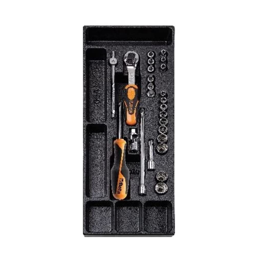 Beta 2424 T91-25 Professional Thermoformed Tool Set - Durable Hand Tools for DIY, Home Repair & Automotive Maintenance