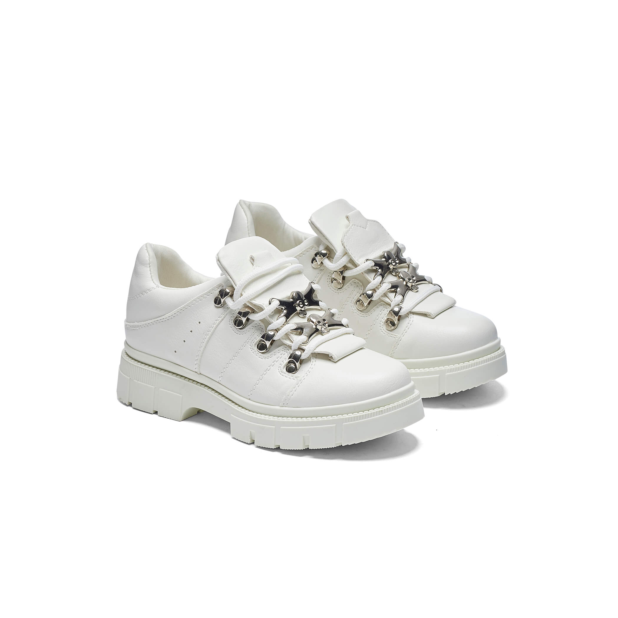 Lil' Rimo Core White Sneakers - Stylish & Comfortable Men's Running Shoes for Casual Wear, Gym & Outdoor Activities