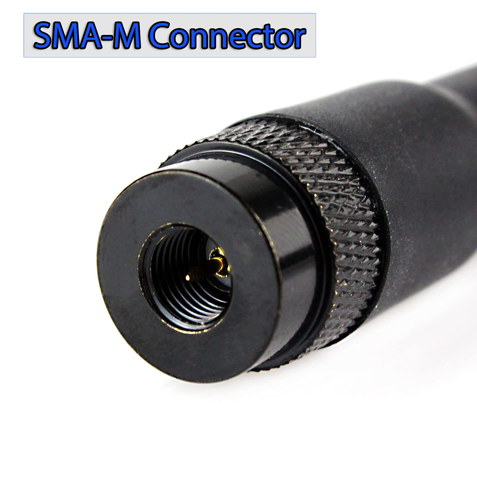 Retevis RT20 Walkie Talkie Antenna SMA-M Dual Band VHF/UHF 144MHz/430MHz - Compatible with Retevis RT1 RT3 RT3S RT87 RT81 RT82 RT83, Yaesu, Baofeng BF-UV3R, Tongfa, TYT, Wouxun Radios (1 Pack) - Perfect for Outdoor Adventures, Construction Sites, and Emergency Communication