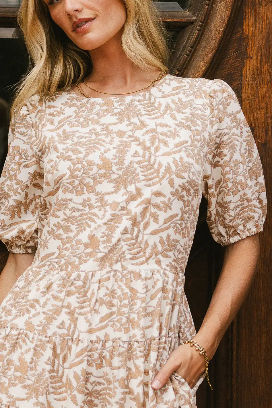 Oaklee Foliate Maxi Dress - Floral Print Long Summer Dress for Women, Beach Wedding Guest Outfit, Boho Chic Vacation Dress - FINAL SALE