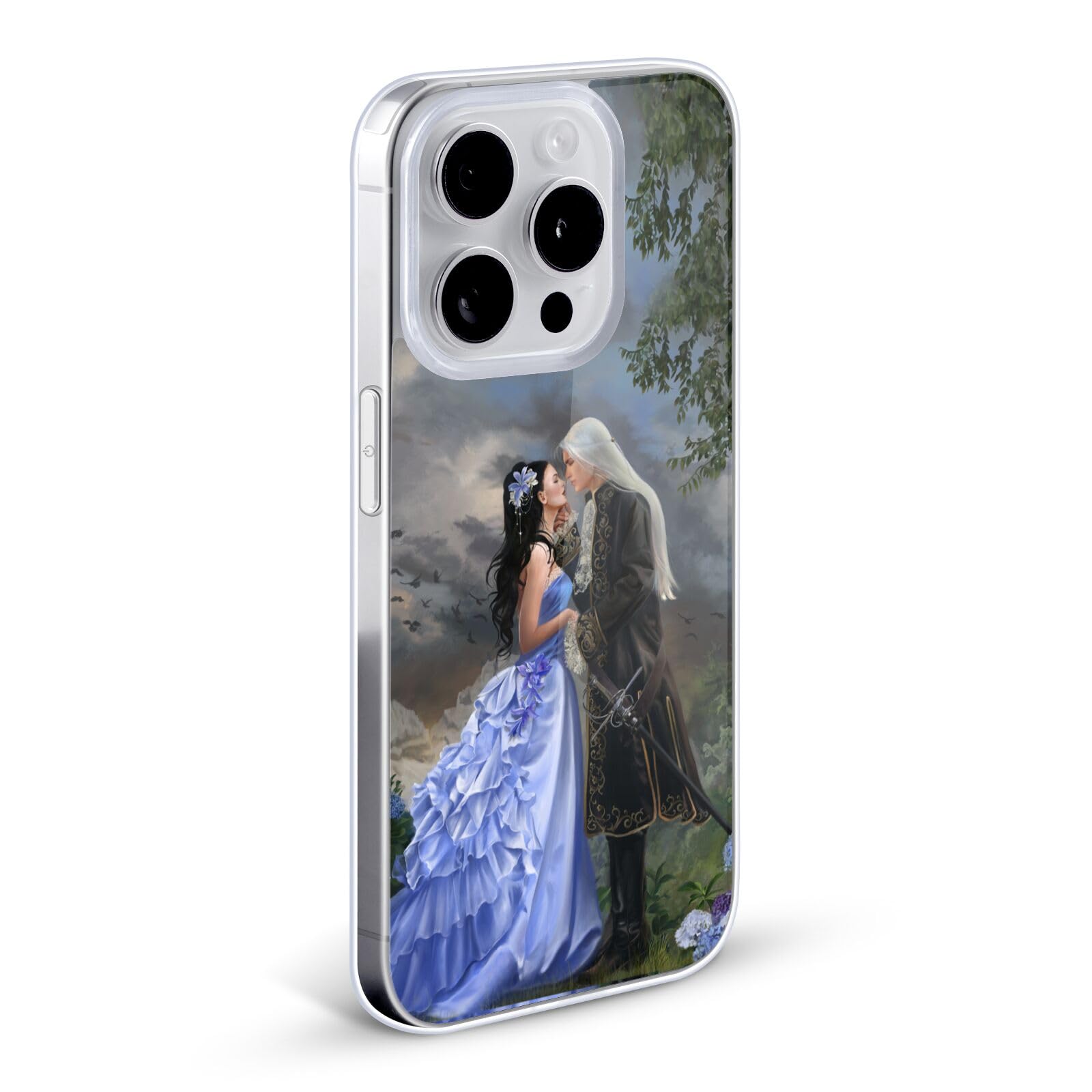 Officially Licensed Nene Thomas Victorian Lovers in Garden iPhone 12 Case - Soft Gel Protective Cover for Apple iPhone 12 & iPhone 12 Pro - Perfect for Nature Lovers & Romantic Gift Ideas