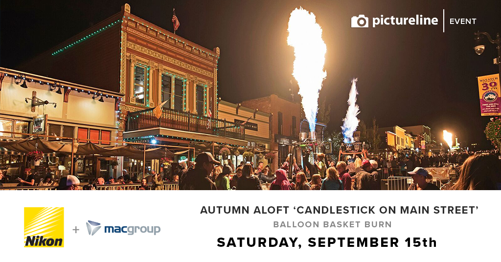 Autumn Aloft Candlestick - Main Street Balloon Basket Burn - September 15th Event - Perfect for Fall Festivals & Outdoor Decor