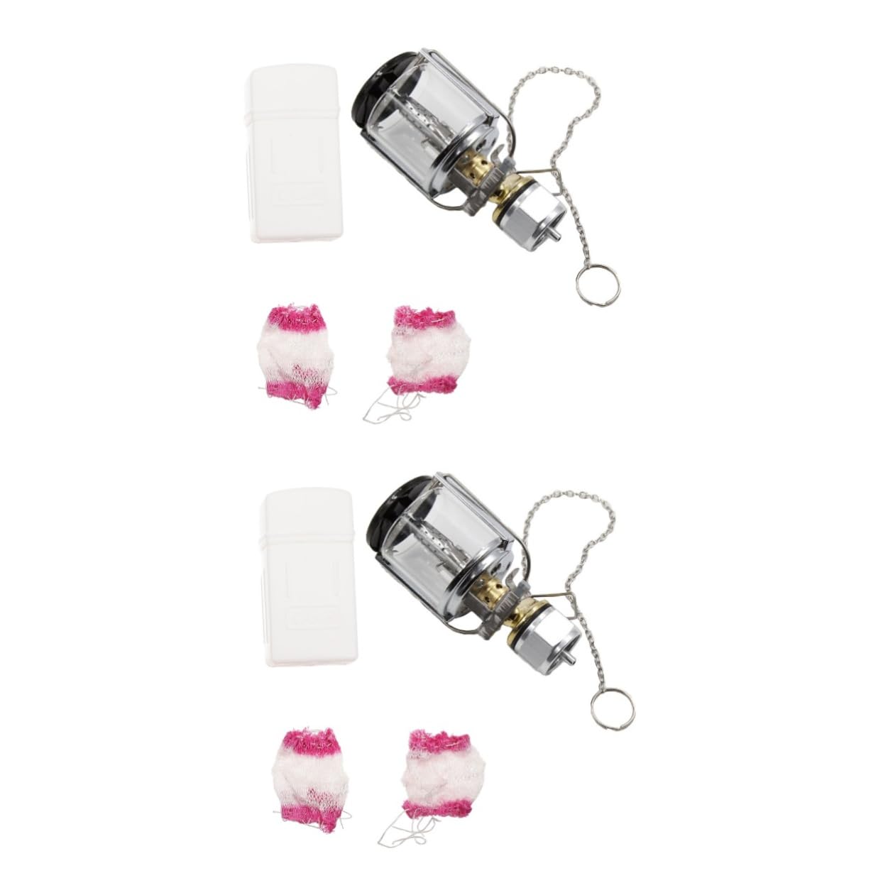 2 Pack Rechargeable Gas Lantern Flashlight - Portable Copper Camping Lantern for Emergency, Tent, Outdoor Adventures, Hiking & Power Outages