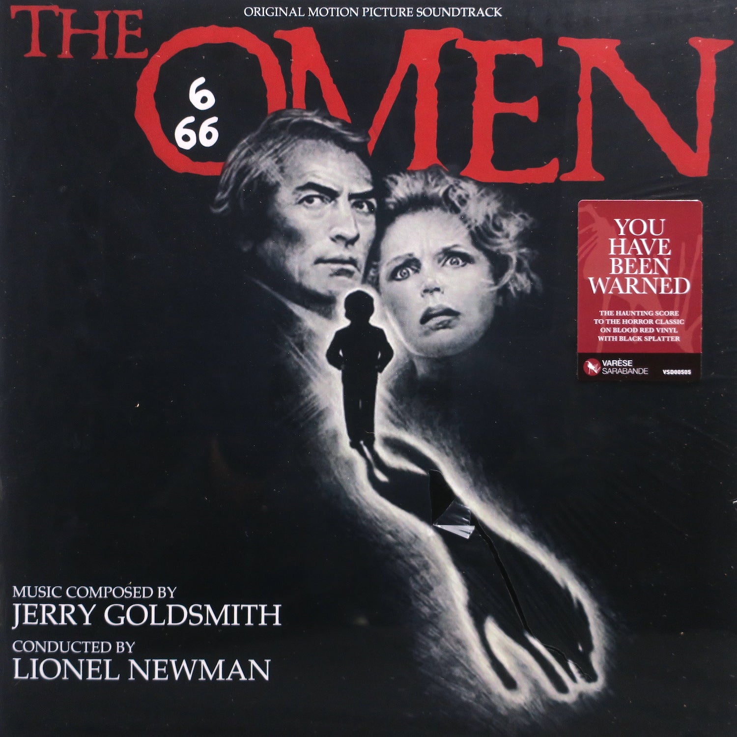 OMEN Soundtrack BLOOD RED & BLACK SPLATTER Vinyl LP - Limited Edition Horror Movie Soundtrack for Collectors & Film Enthusiasts - Perfect for Halloween Parties & Horror Themed Events