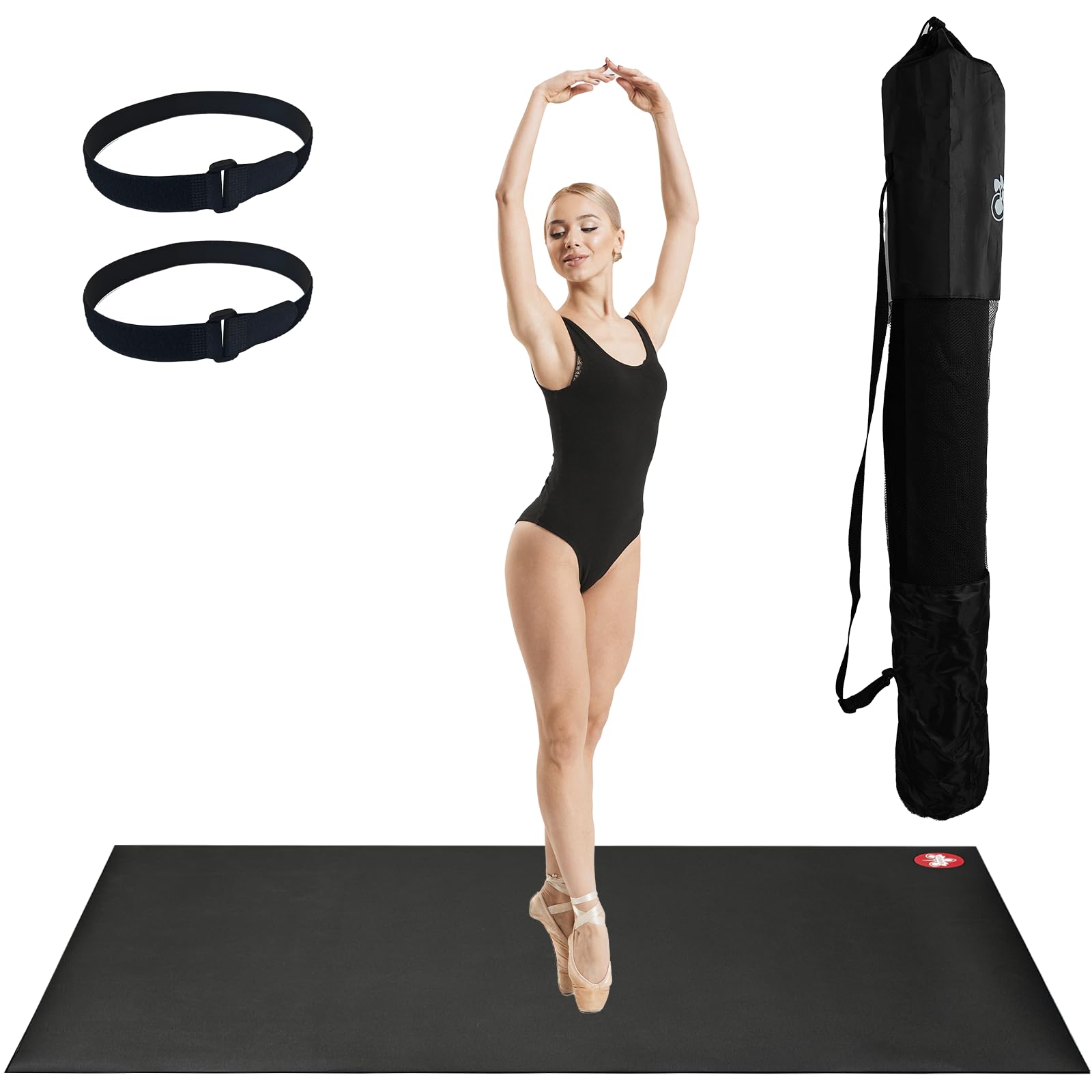 6mm Thick Non-Slip PVC Dance Floor Mat - Portable Ballet & All-Style Dance Flooring for Home, Studio, Events, and Outdoor Performances