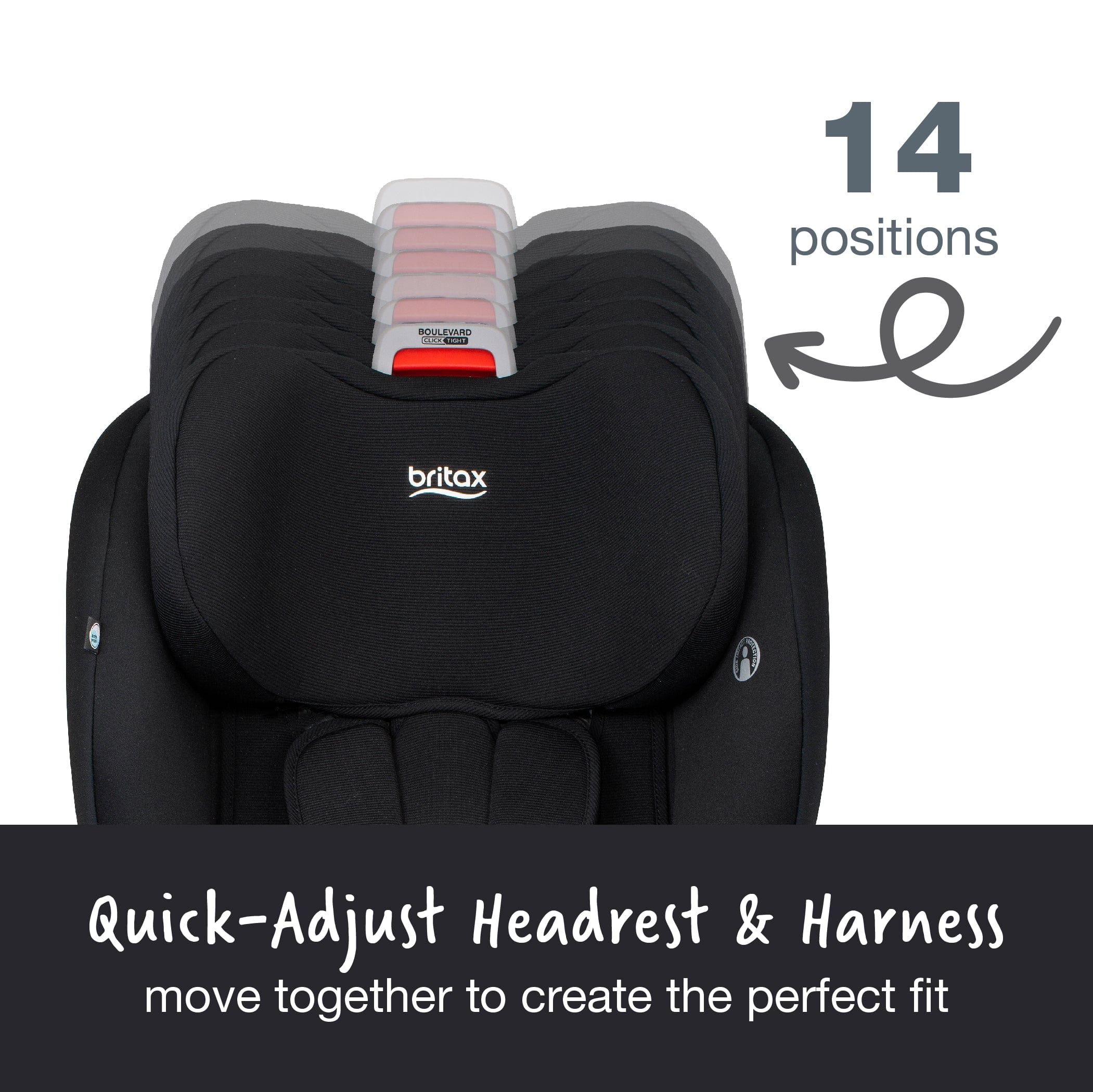 Britax Boulevard Clicktight Convertible Car Seat - SafeWash Fabric, Rear & Forward Facing for Infants to Toddlers (4-65 lbs) | Easy Installation & Machine Washable | Perfect for Family Travel & Daily Commute