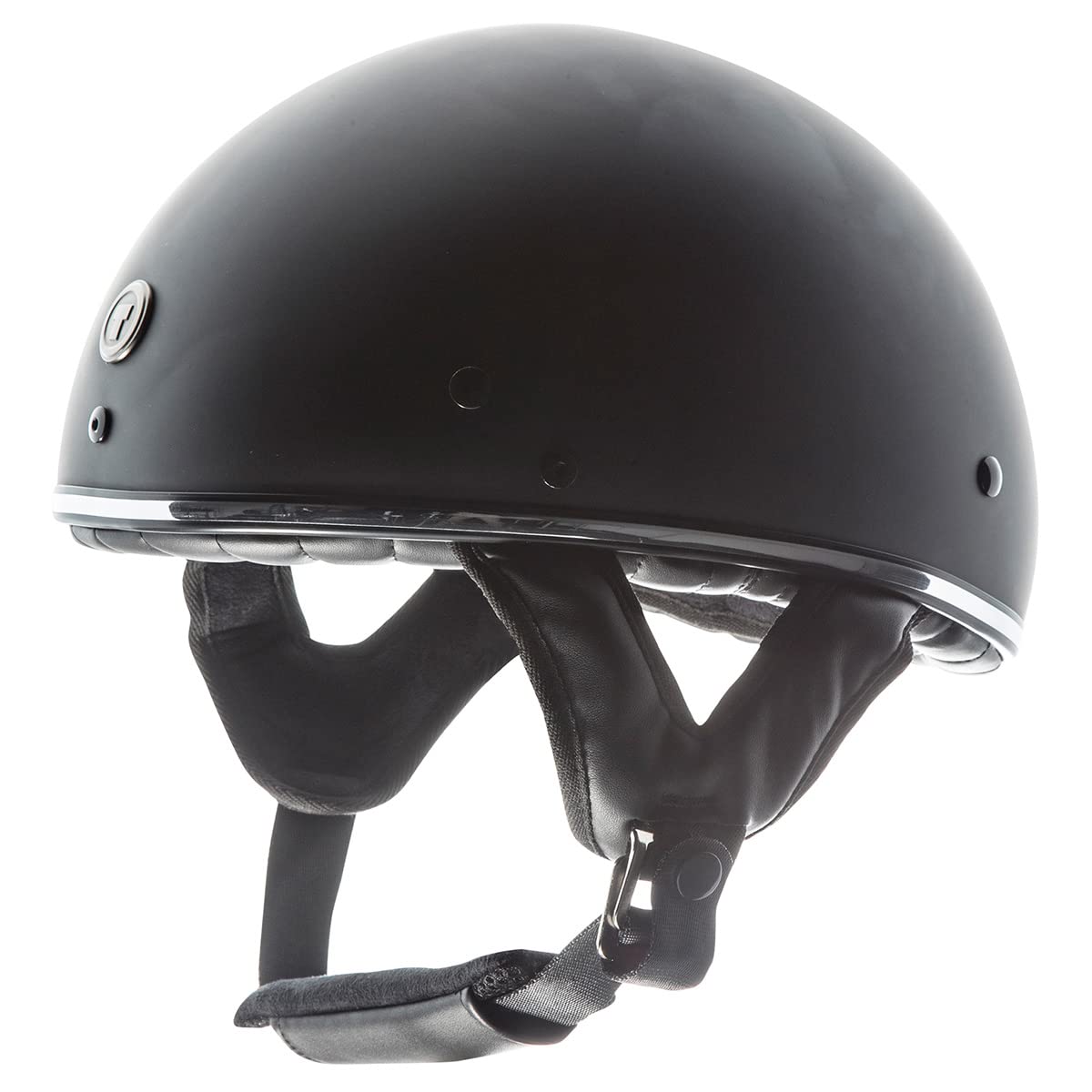 TORC Unisex Adult T5 Fiberglass Motorcycle Half Helmet - DOT Approved Lightweight Motorcycle Helmet for Men & Women - Perfect for Cruiser, Harley, Scooter & Street Bike Riders