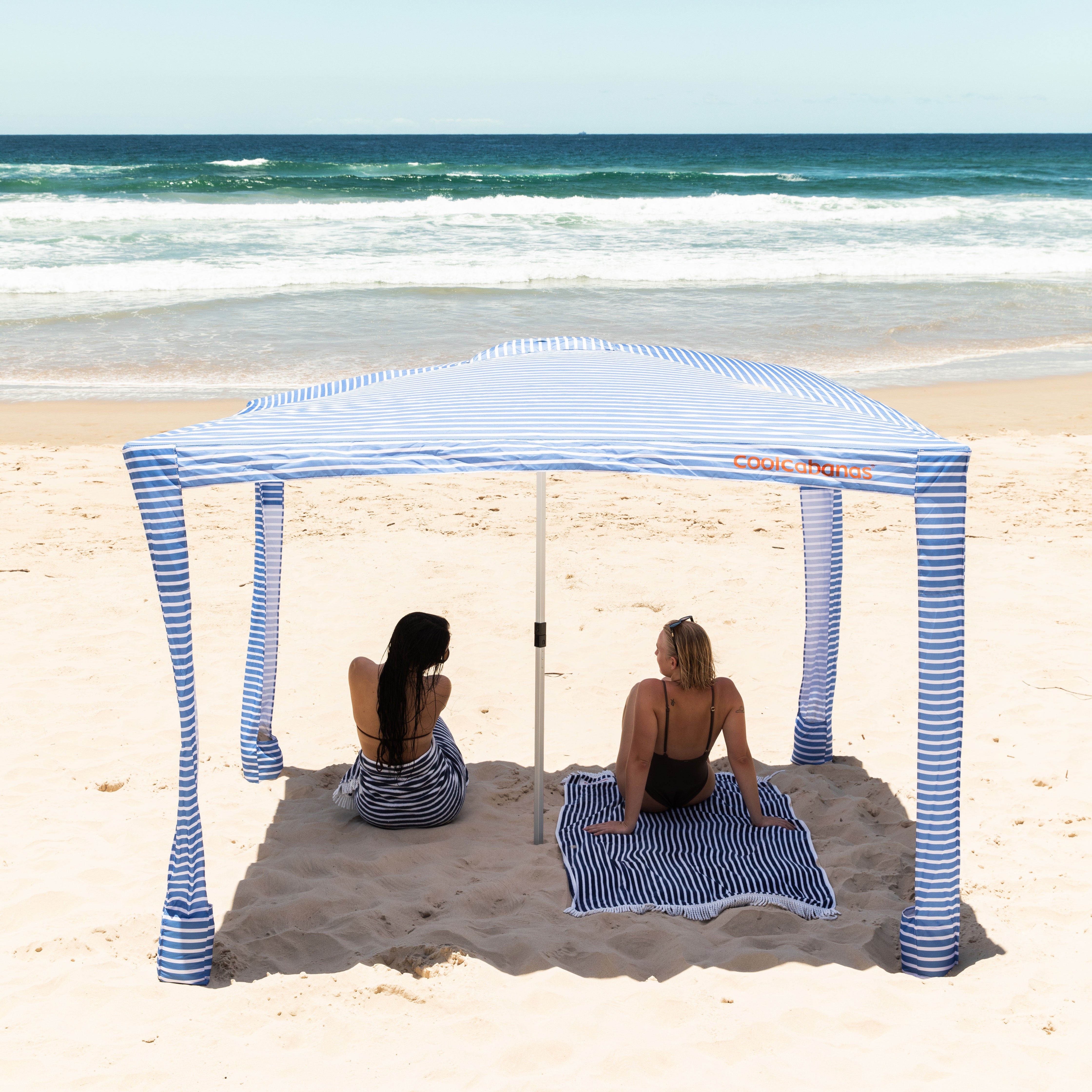 Coolcabana Portable Beach Tent - Lightweight Sun Shelter for Outdoor, Camping & Picnics | UPF 50+ Sun Protection, Easy Setup & Compact Carry Bag | Perfect for Beach, Park & Backyard Relaxation
