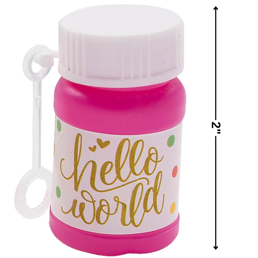 24-Piece Baby Shower Bubbles Set - Fun & Safe Party Favors for Newborn Celebrations - Perfect for Baby Showers, Birthdays & Gender Reveal Parties