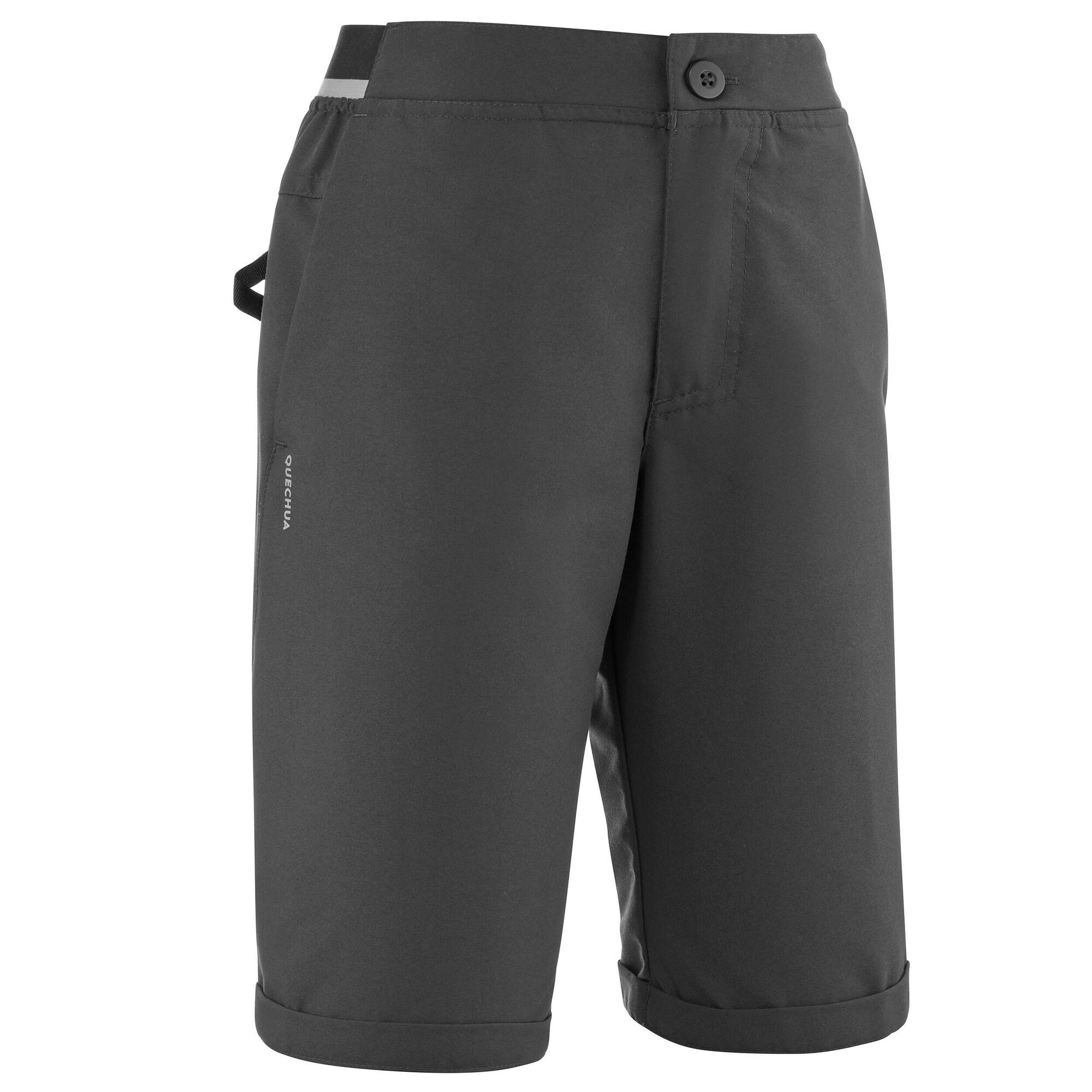 Quechua MH100 Kids' Hiking Shorts for Boys & Girls Ages 7-15 - Lightweight Quick-Dry Outdoor Adventure Shorts for Camping, Hiking & Summer Activities