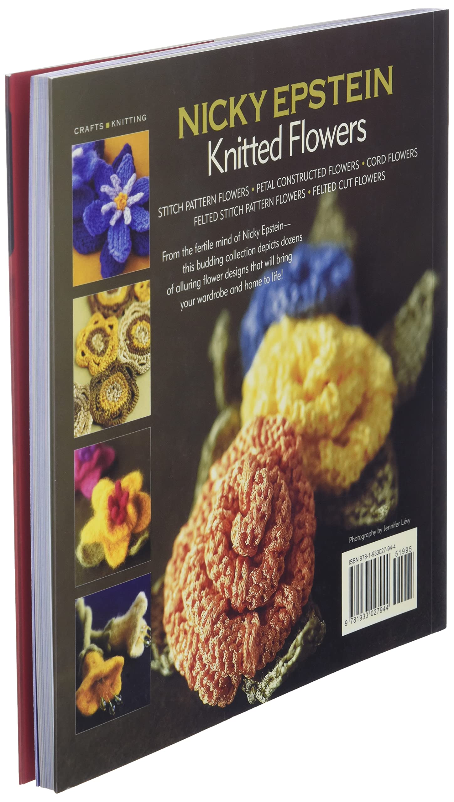 Nicky Epstein Knitted Flowers - Handmade Crochet Floral Decor for Home, Wedding, and Gift Ideas - Perfect for DIY Crafts, Table Centerpieces, and Scarf Embellishments