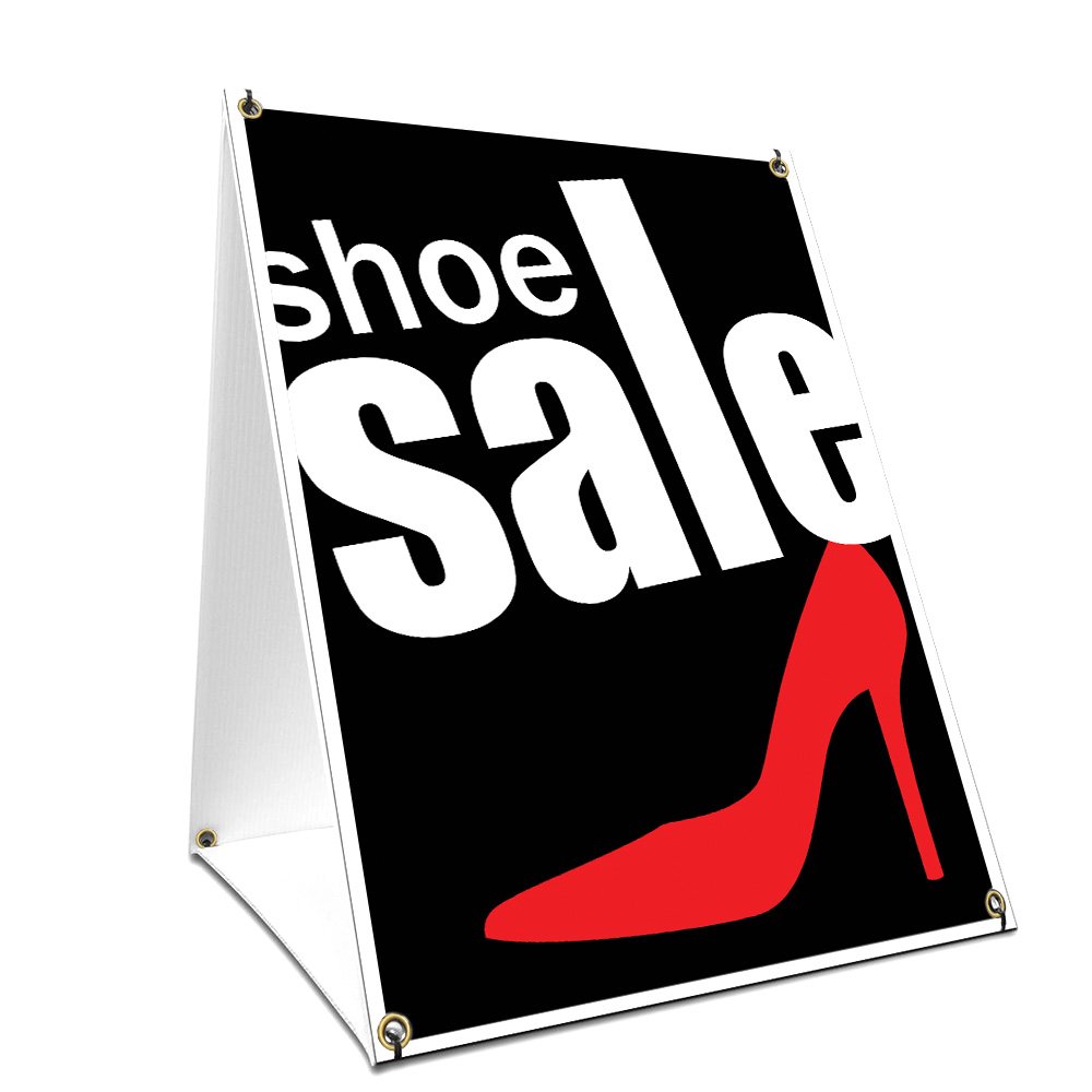A-Frame Sidewalk Shoe Sale Sign 18x24
