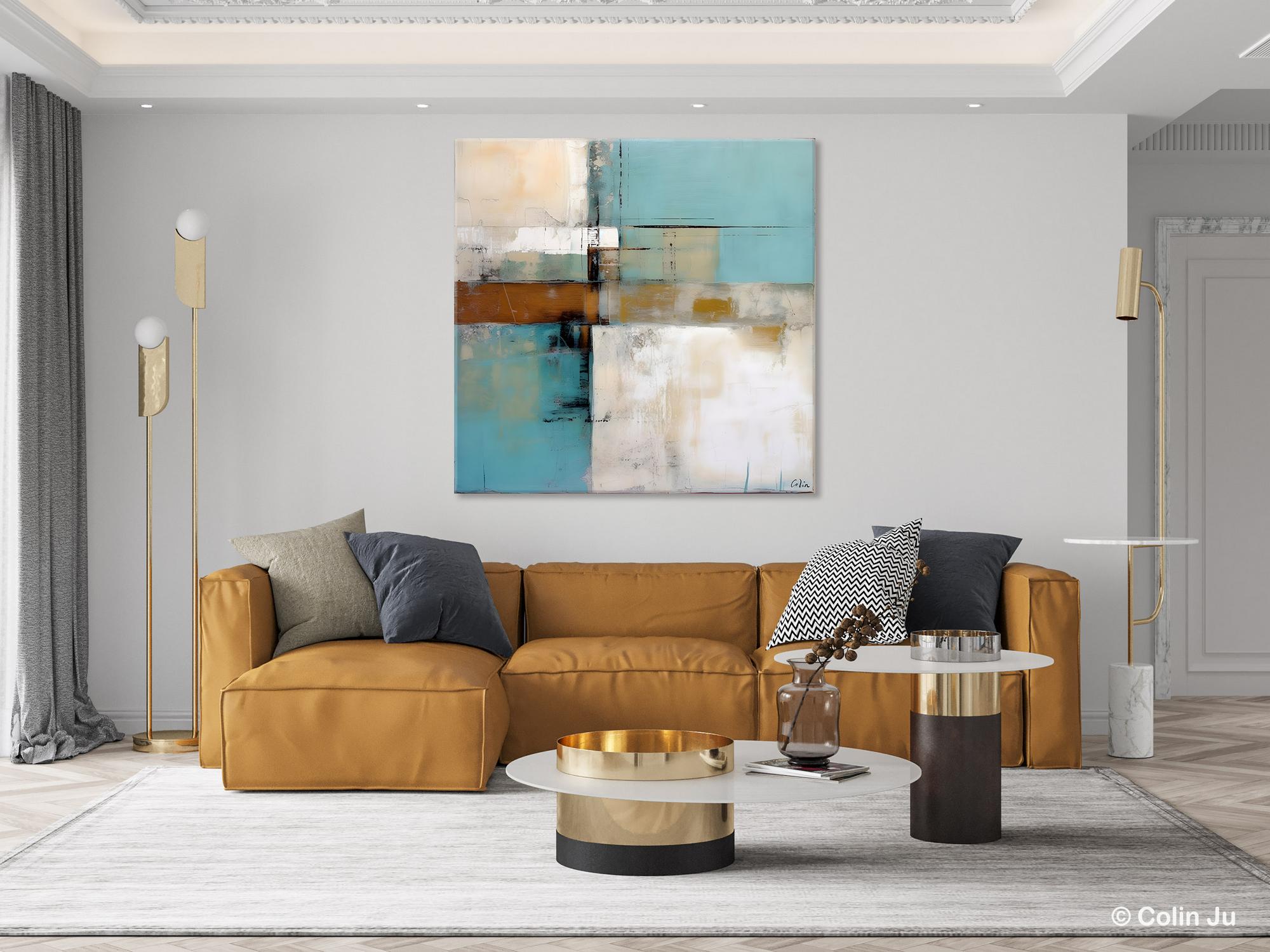 Extra Large Canvas Painting - Contemporary Acrylic Abstract Wall Art for Bedroom Decor | Modern Original Artwork for Living Room, Office & Home Interior Design