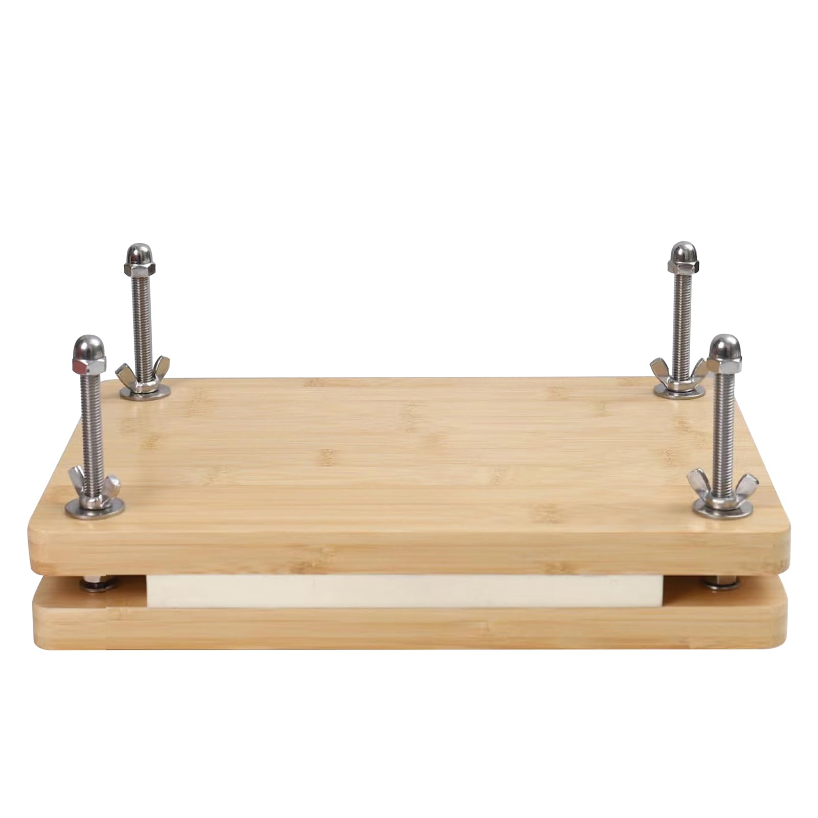 Handmade Wooden Book Press for Bookbinding - Portable Paper Press Tool (11.8 x 7.8 Inch) - Perfect for DIY Journals, Scrapbooks & Craft Projects