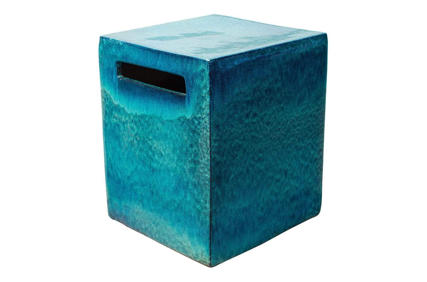 Premium Ceramic Davenport Square Cube Set of 2 - Modern Home Decor for Living Room, Office & Shelf Display