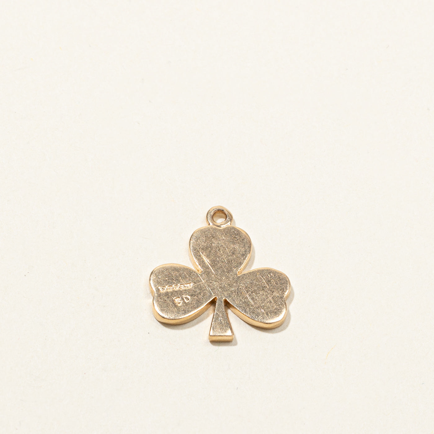 1978 Dublin 9k Gold Clover Leaf Charm Pendant - Vintage Irish Jewelry for Necklace, Bracelet & Gift Giving - Perfect for St. Patrick's Day, Irish Weddings & Good Luck Charms