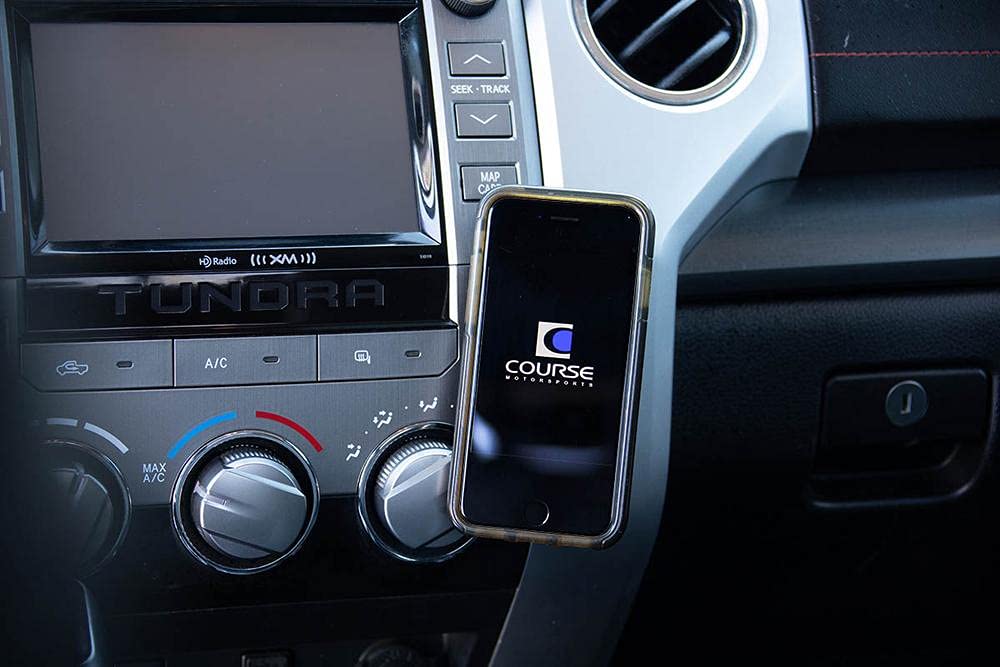 Course Motorsports DirectFit Automatic Gripping Wireless Charger & Phone Holder for Toyota Tundra (2014-2021) - Black | Secure Phone Mount for Off-Roading, Commuting & Hands-Free Driving