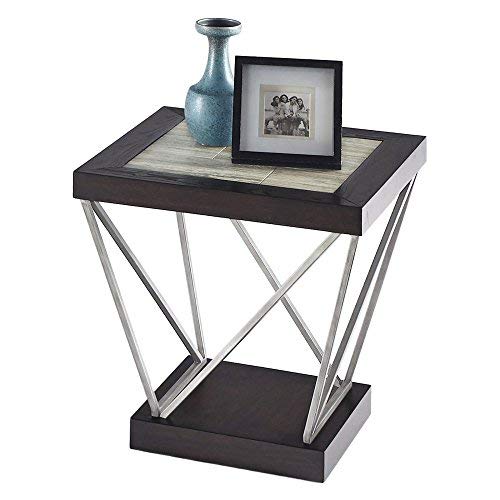 Progressive Furniture East Bay Rectangular End Table - Modern Black Side Table for Living Room, Bedroom & Office | Nightstand, Sofa Table & Home Decor Accent