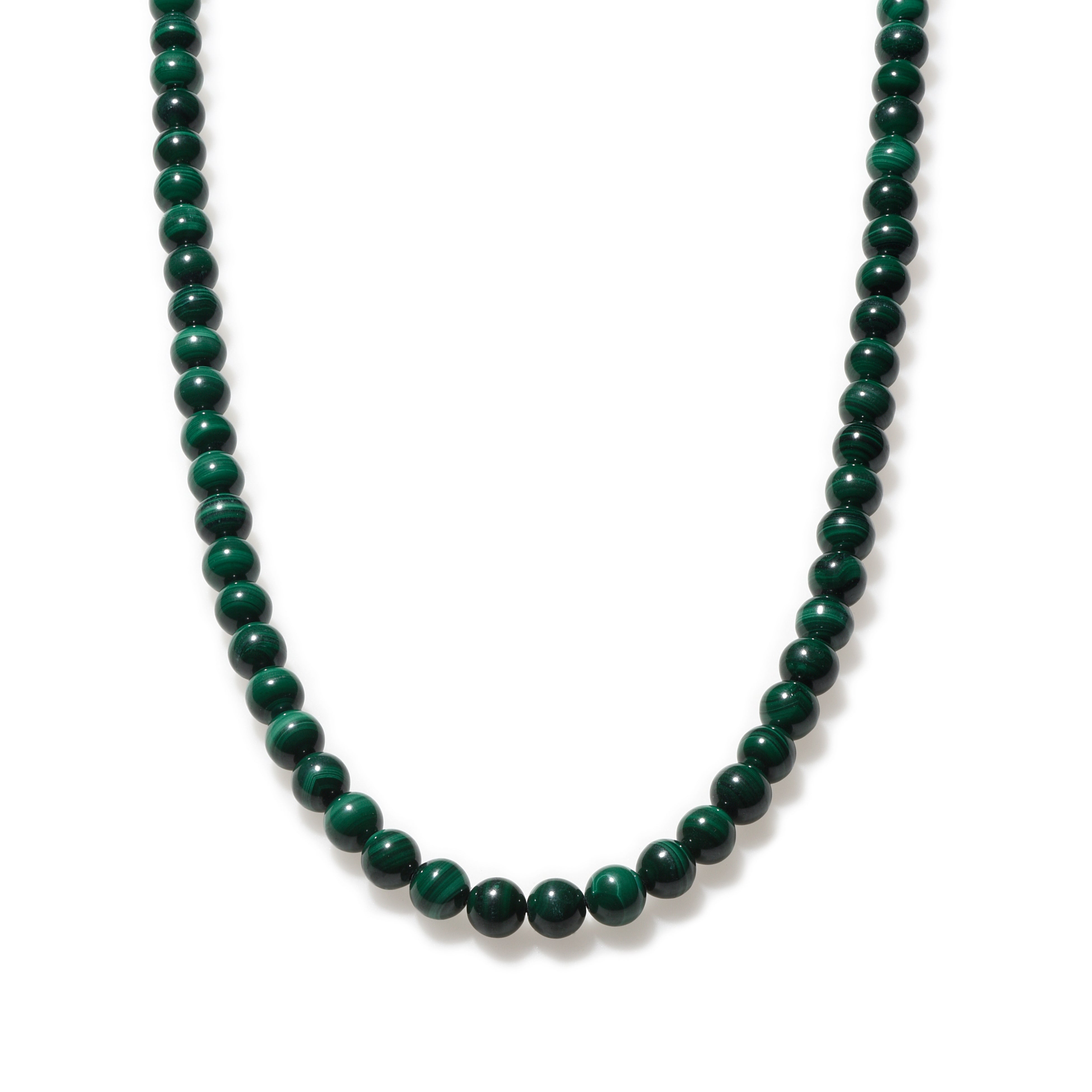 Natural Malachite Beaded Necklace for Women - Handmade Green Gemstone Jewelry for Spiritual Healing, Meditation & Boho Fashion