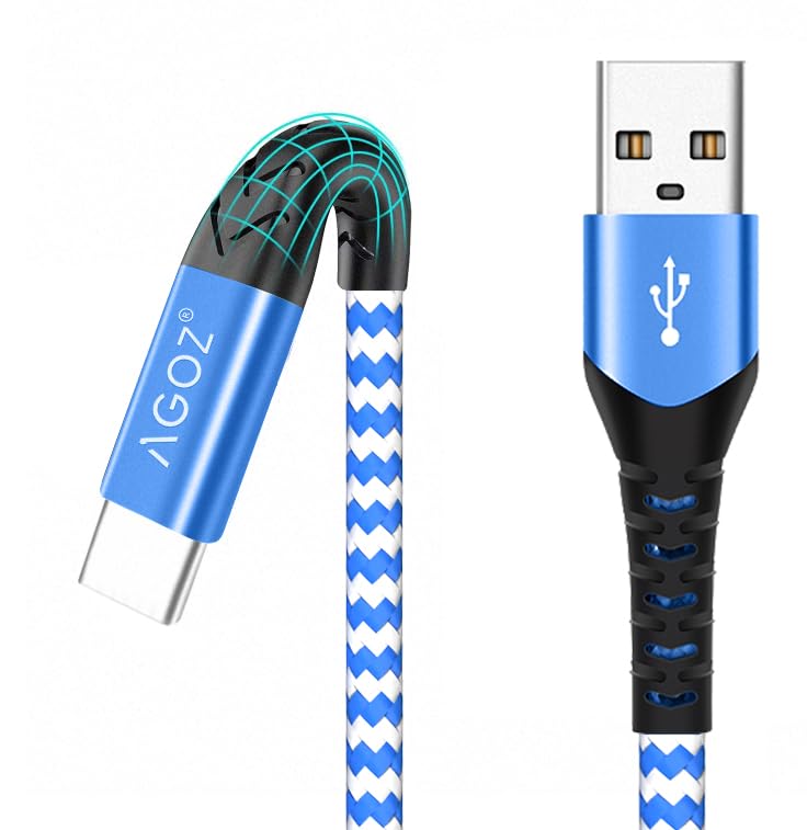 3-Pack 10ft USB C to USB C Fast Charging Cable Braided Nylon - Compatible with iPhone 15 Pro Max/15 Pro/16 Plus/16, iPad Pro 12.9