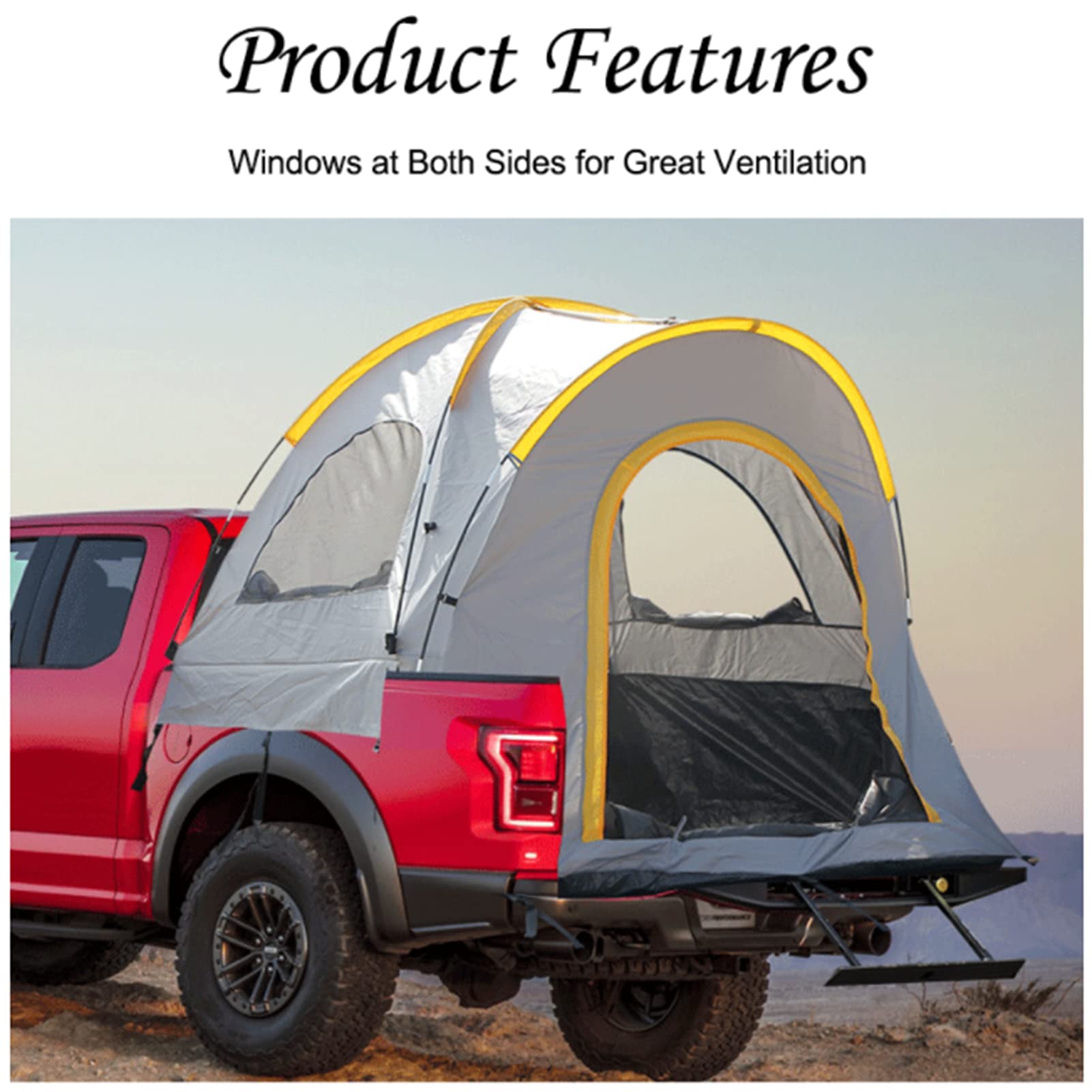 Premium 4-Season Pyramid Tipi Tent with Stove Jack & Windows – Waterproof Canvas Camping Tent for 2-4 People (165cm) – Ideal for Family Camping, Hiking & Outdoor Adventures