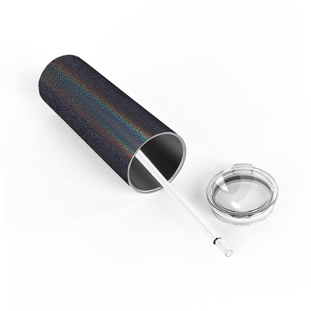 20 oz Insulated Stainless Steel Basketball Mom Tumbler - Laser Engraved Black Glitter Cup with Lid & Straw - Perfect for Basketball Games, Practice & Team Gifts